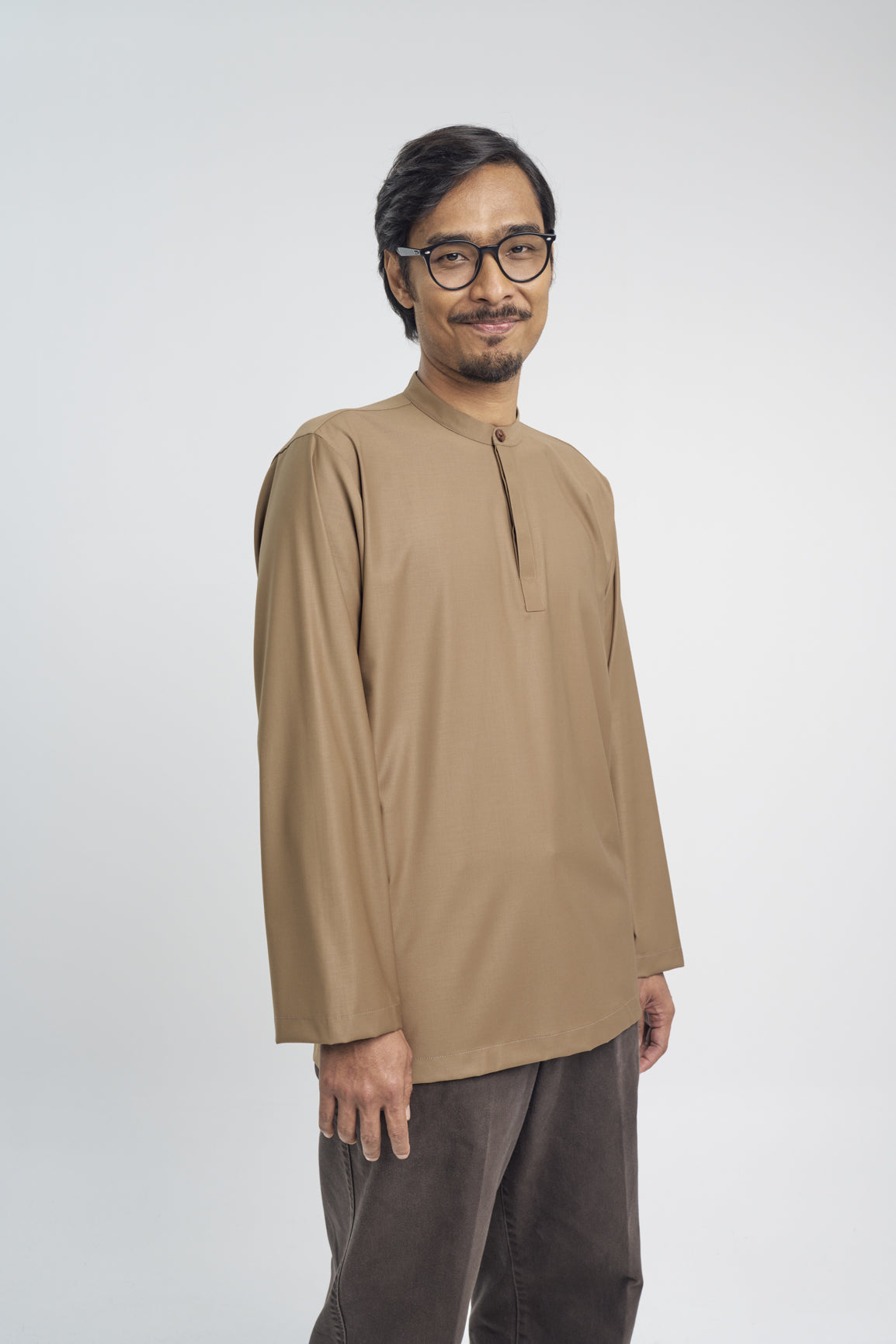 Patawali Collared Top - Hazel Brown