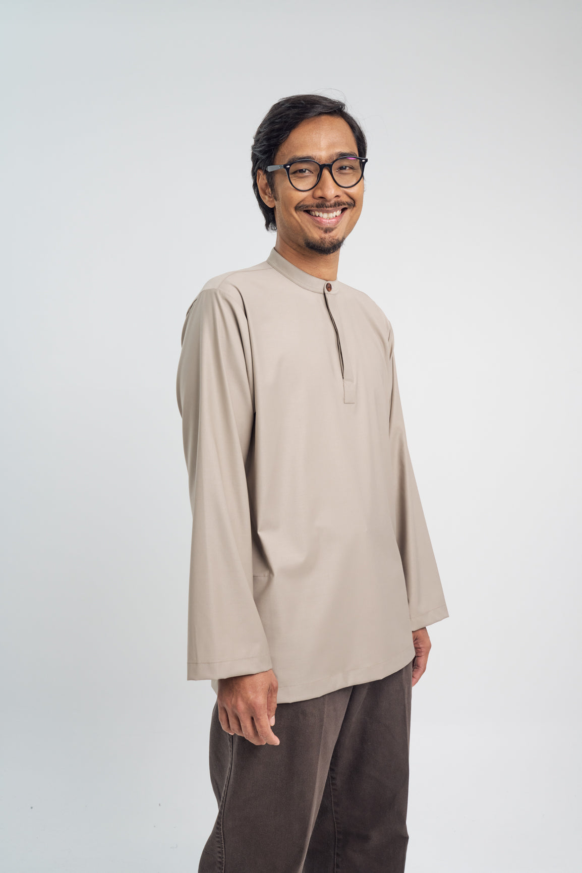 Patawali Collared Top - Light Olive