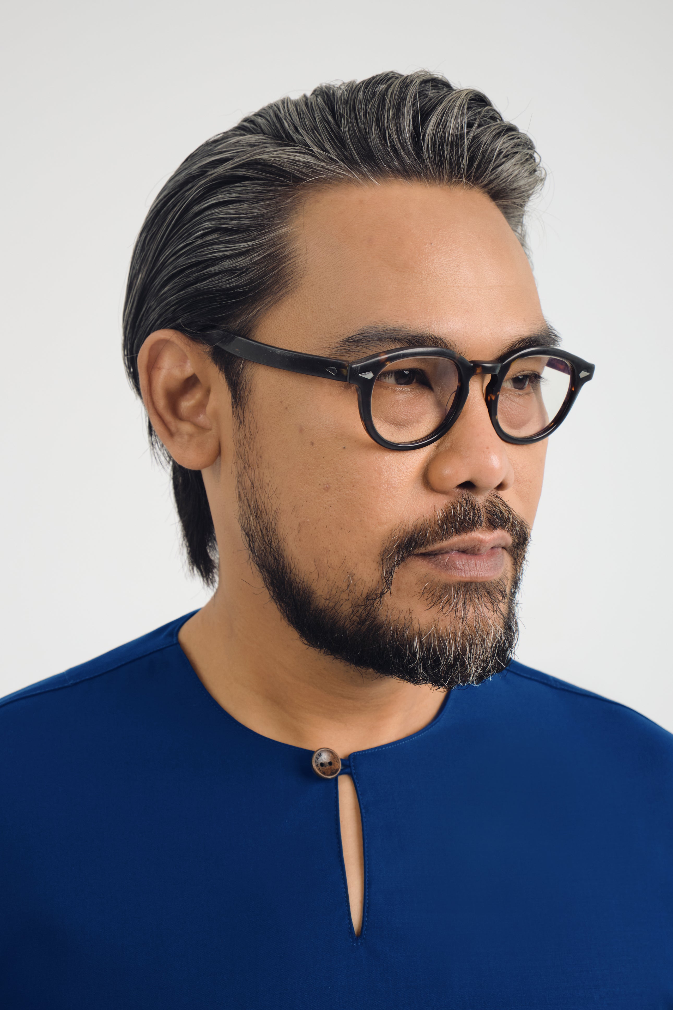 Patawali Three Quarter Sleeve Top - Royal Blue