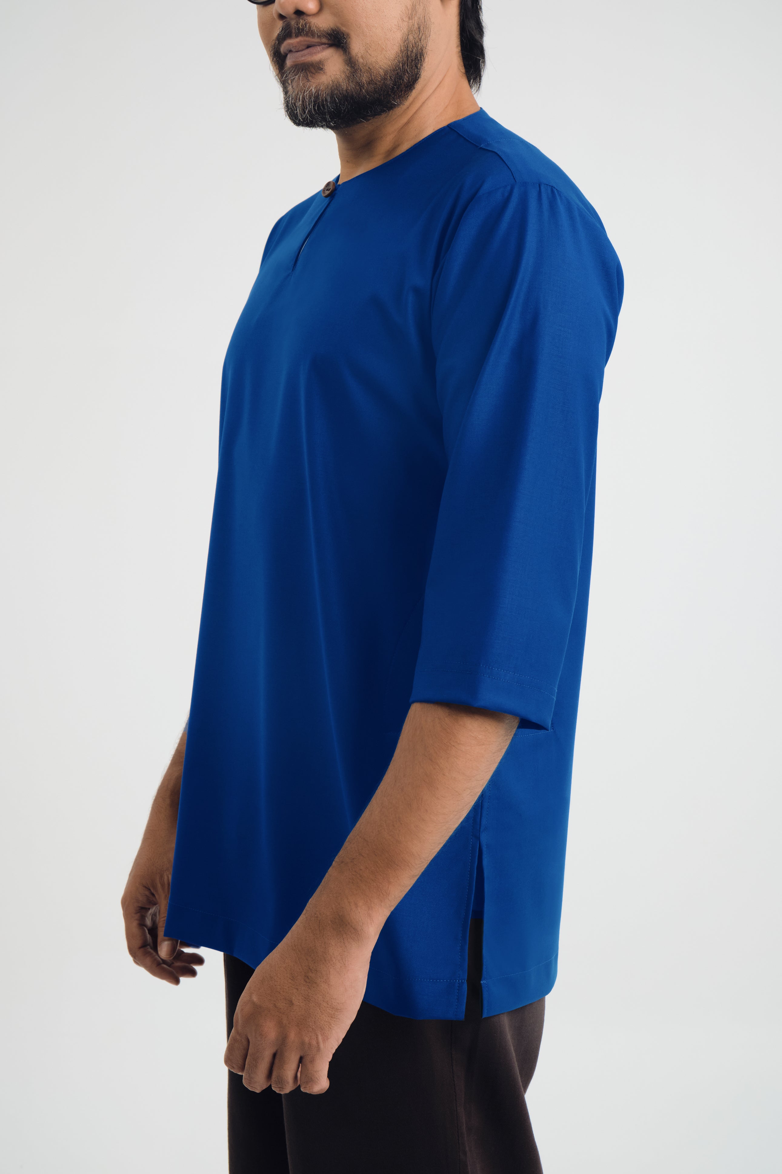 Patawali Three Quarter Sleeve Top - Royal Blue