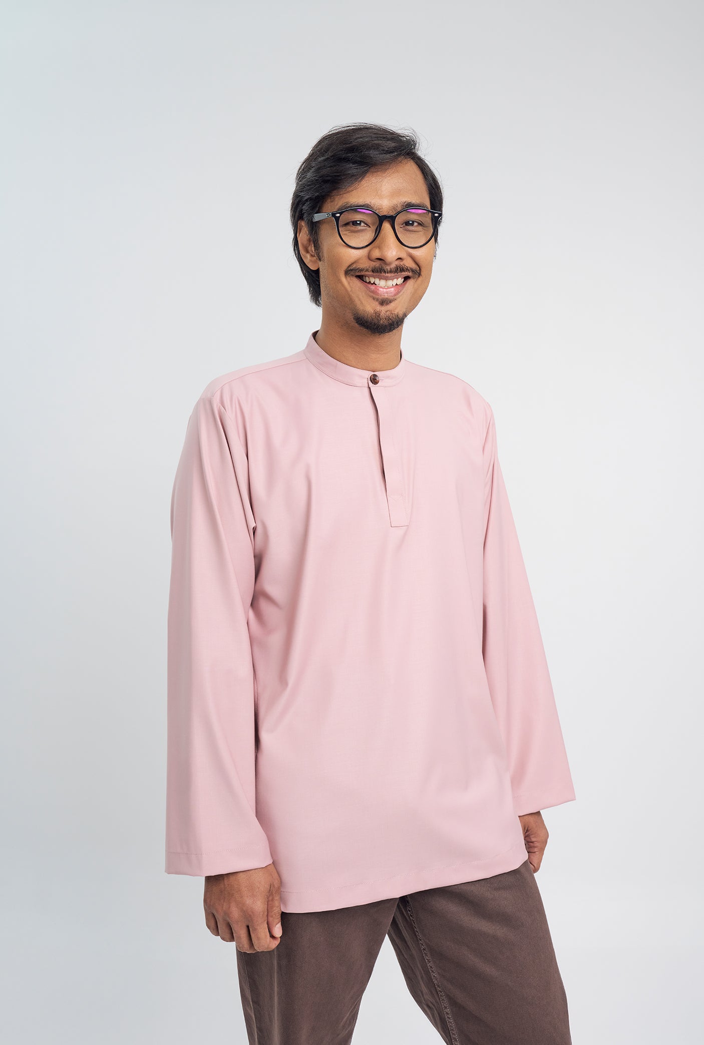 Patawali Collared Top - Soft Pink