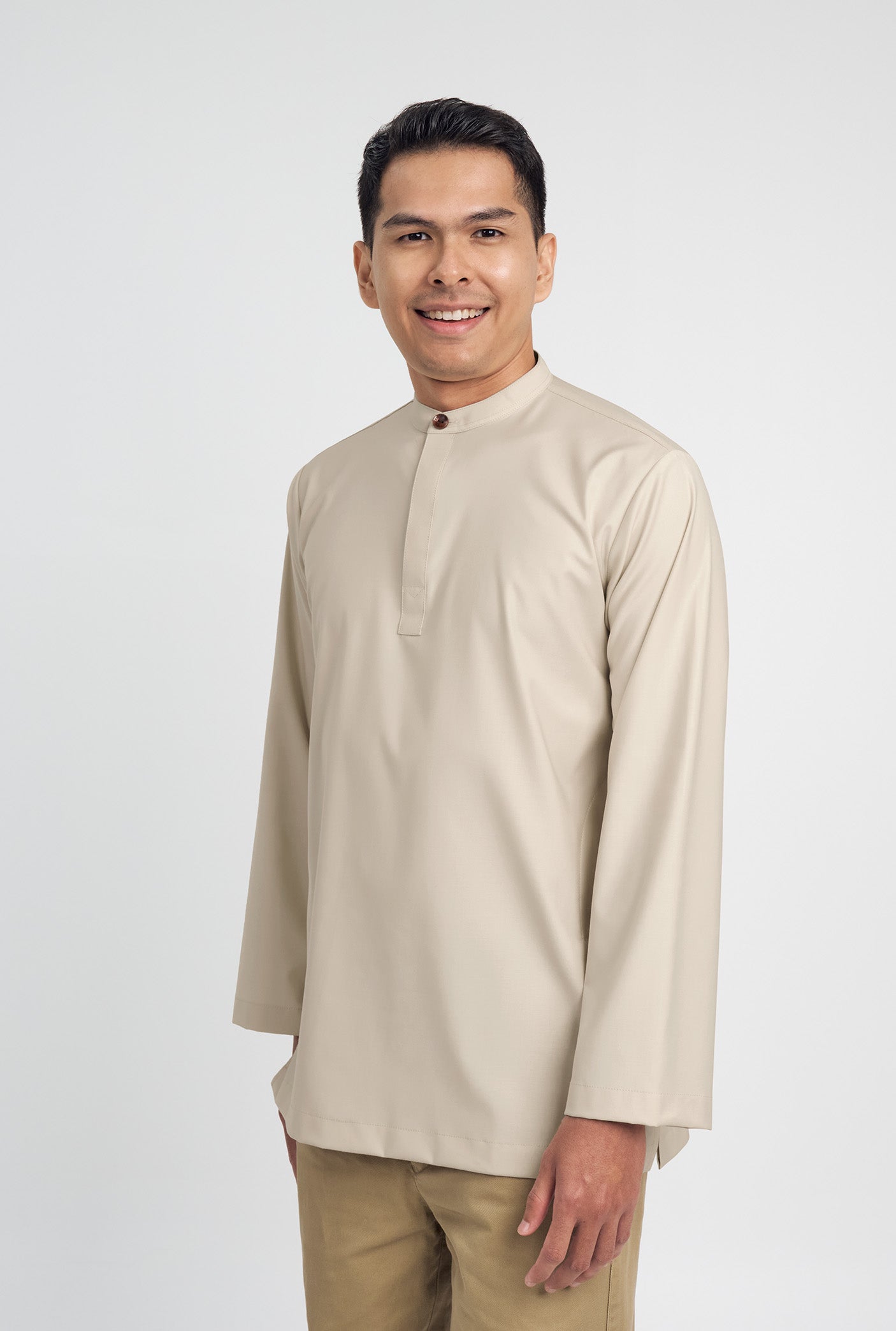 Patawali Collared Top - Beige