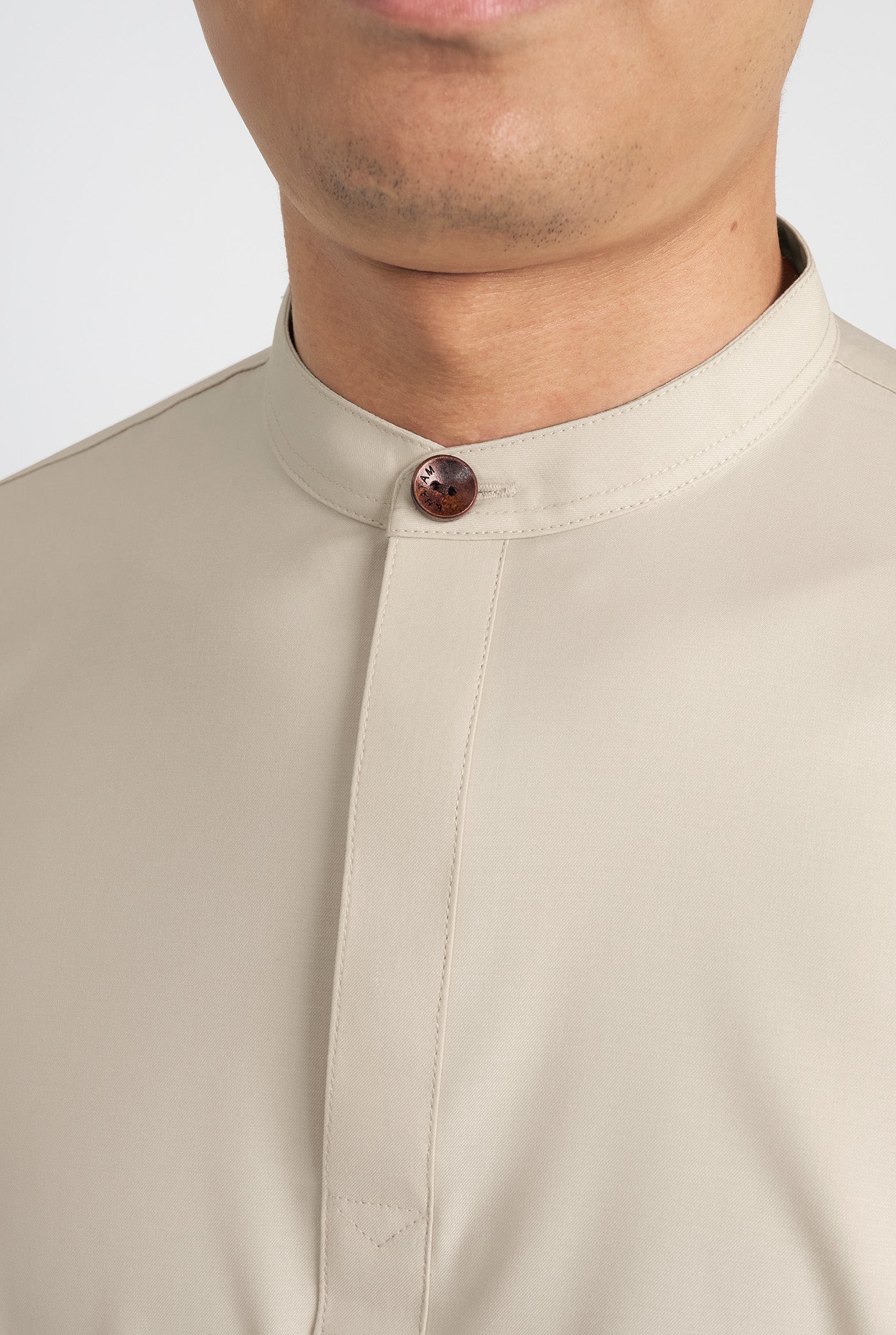 Patawali Collared Top - Beige