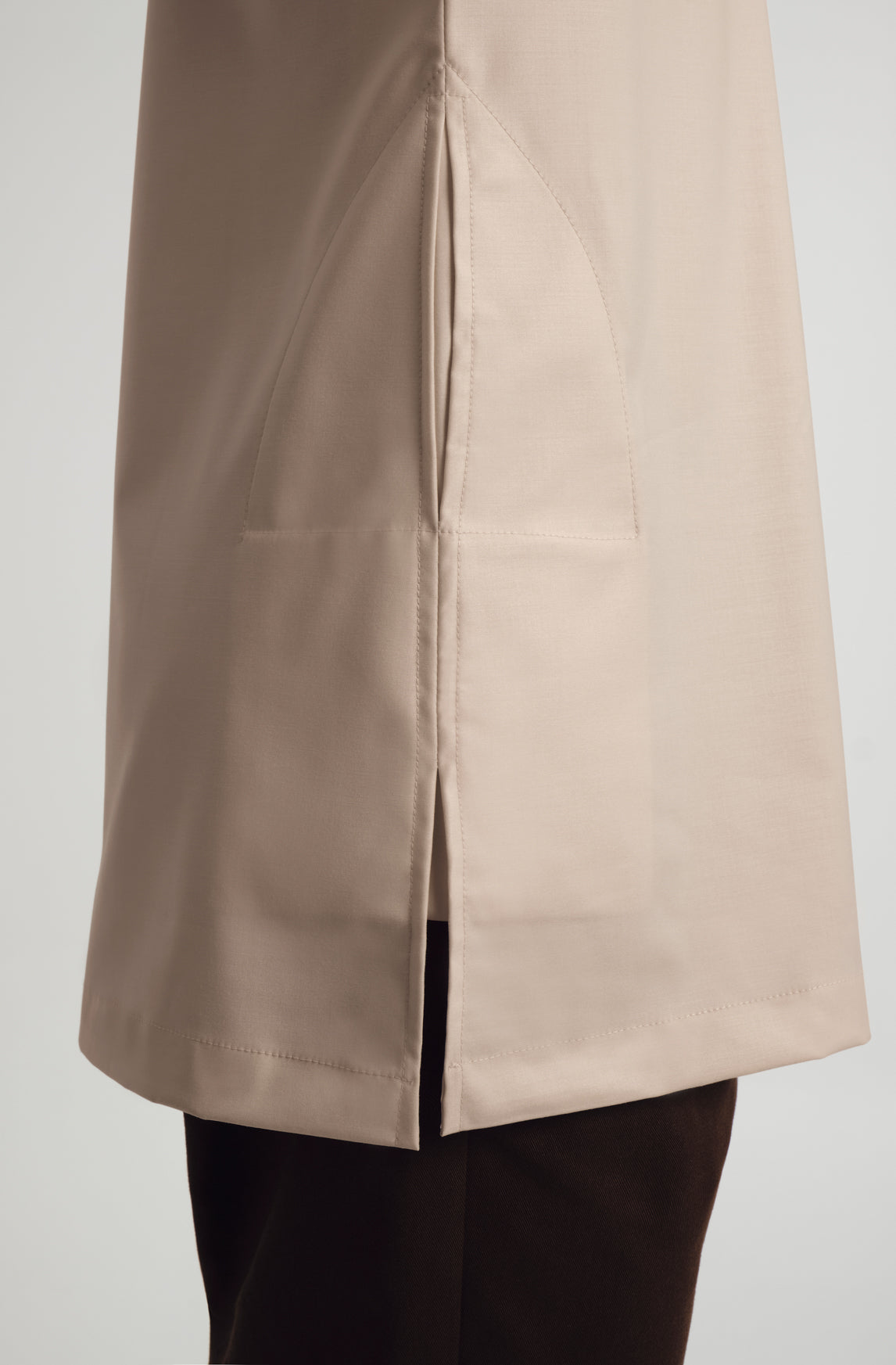 Patawali Three Quarter Sleeve Top - Beige