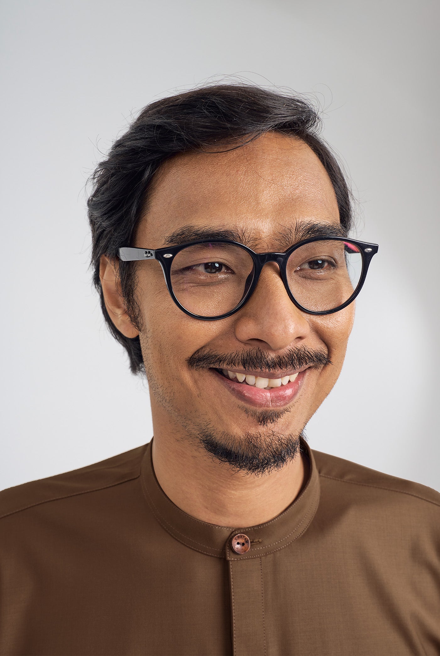 Patawali Collared Top - Coffee Brown