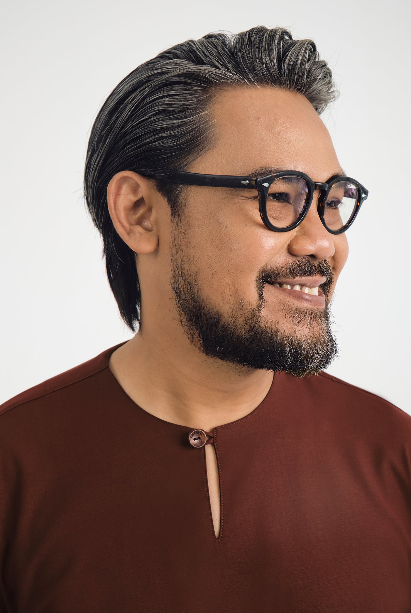 Patawali Three Quarter Sleeve Top - Bean Brown