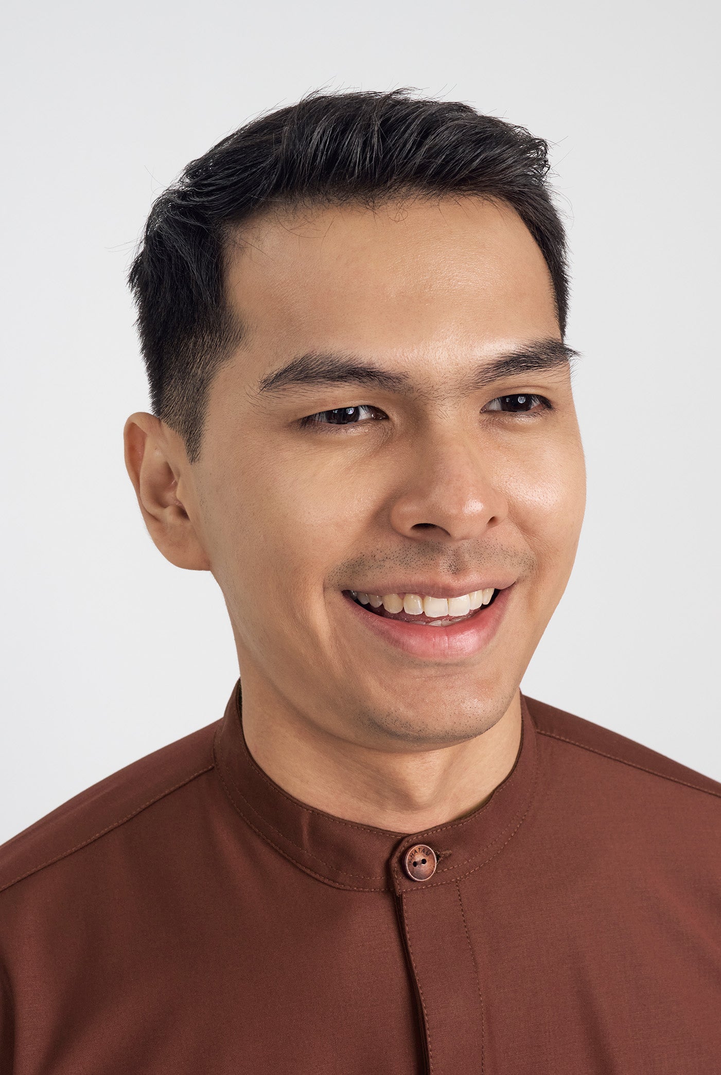 Patawali Collared Top - Bean Brown