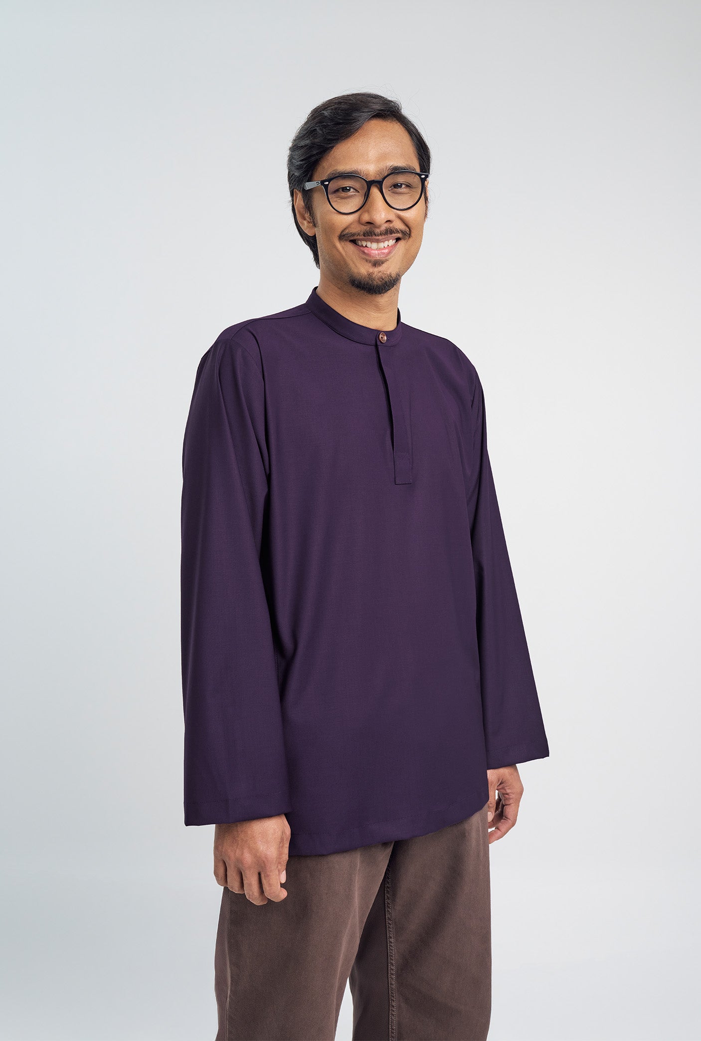 Patawali Collared Top - Dark Indigo