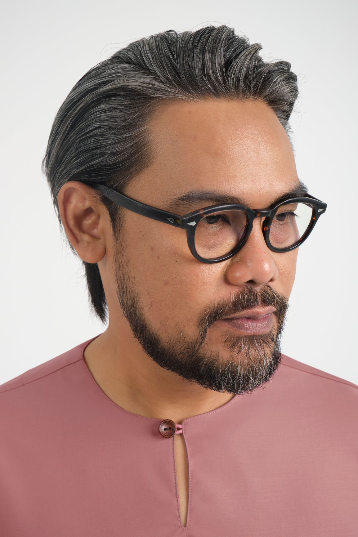 Patawali Three Quarter Sleeve Top - Smokey Pink