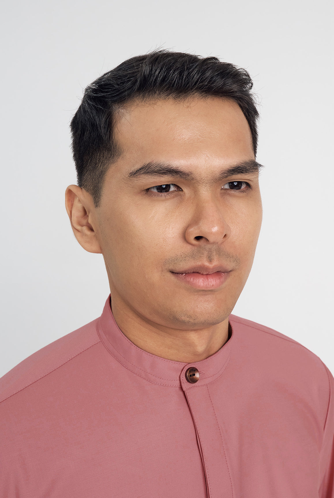 Patawali Collared Top - Smokey Pink