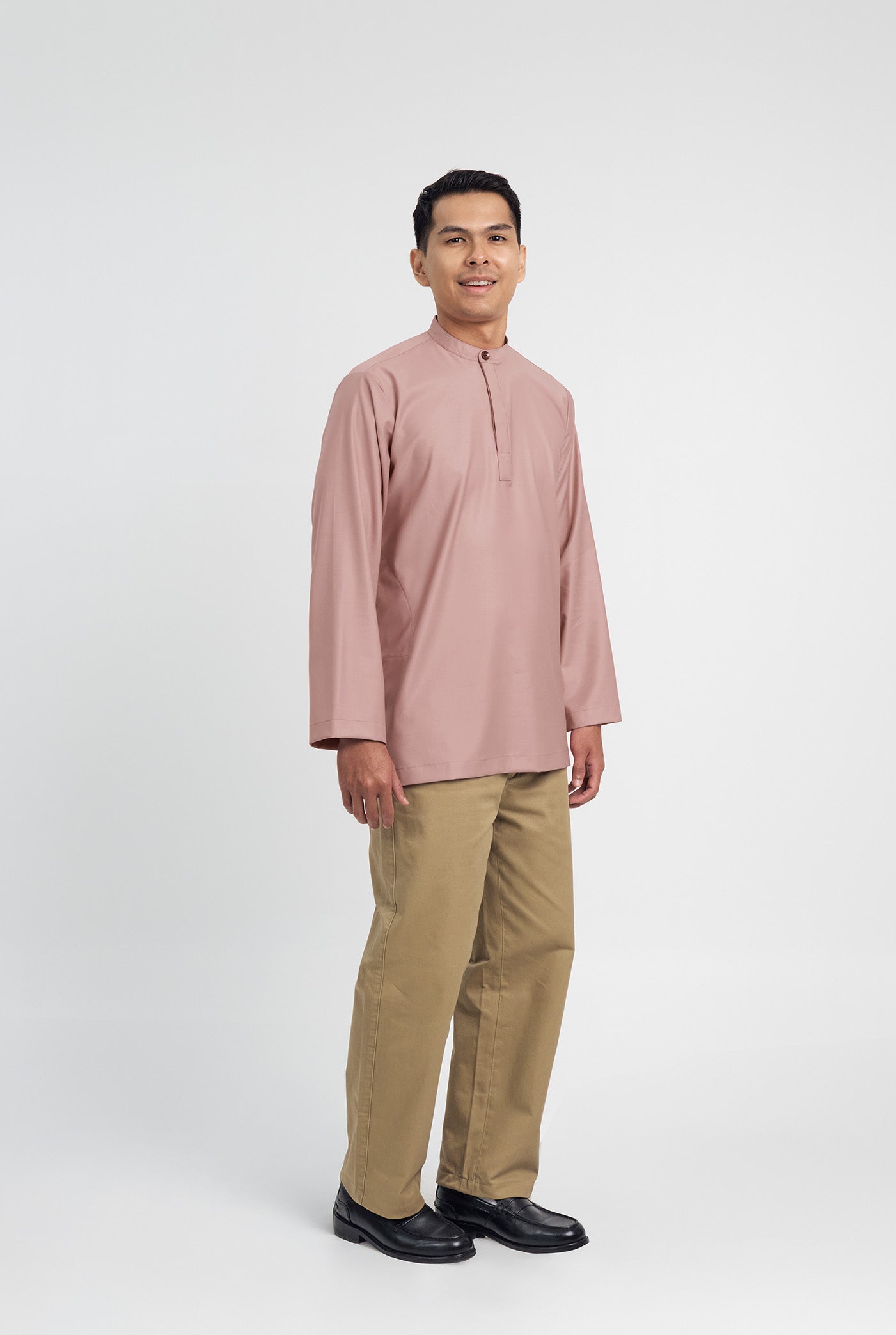 Patawali Collared Top - Smokey Pink