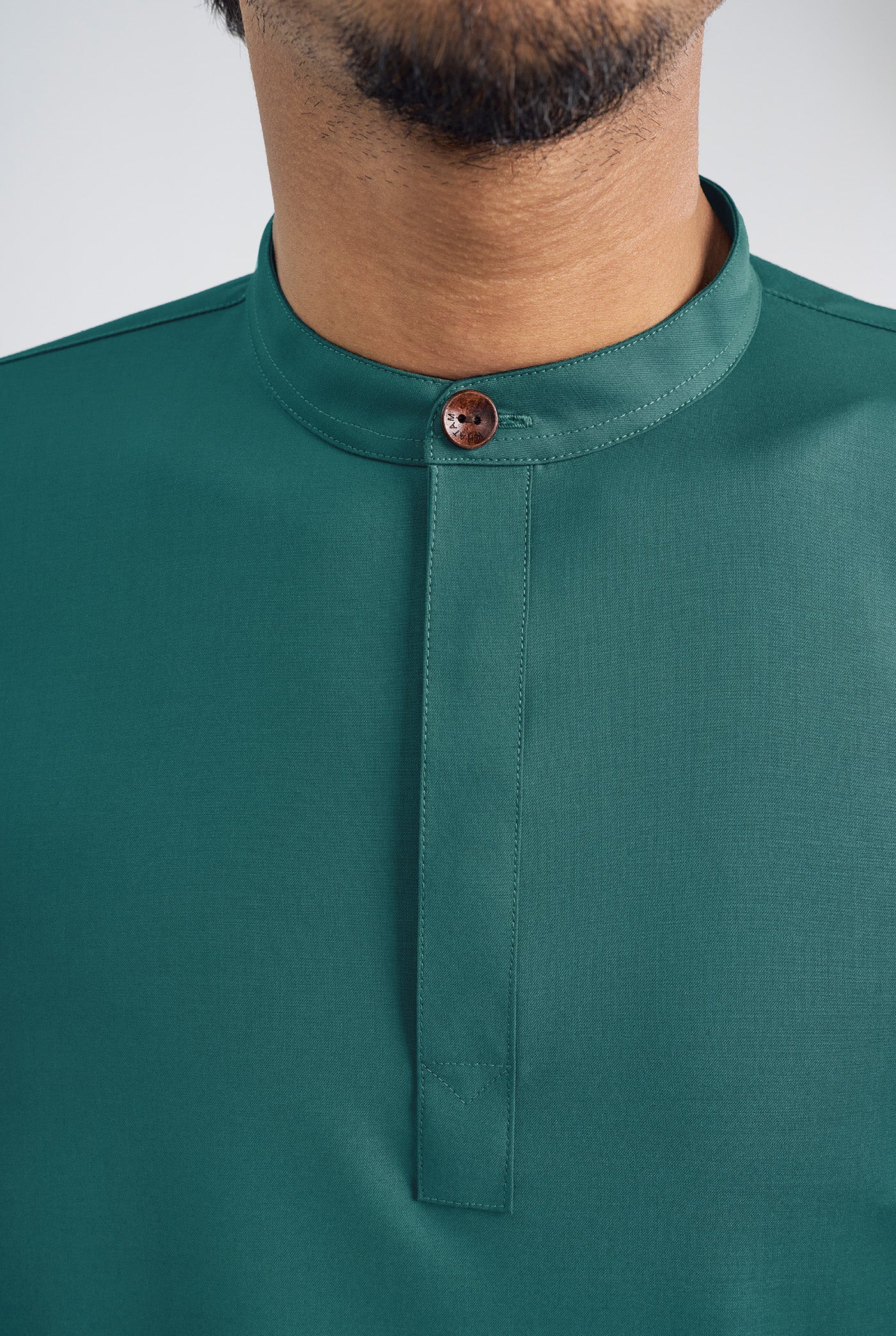 Patawali Collared Top - Turquoise