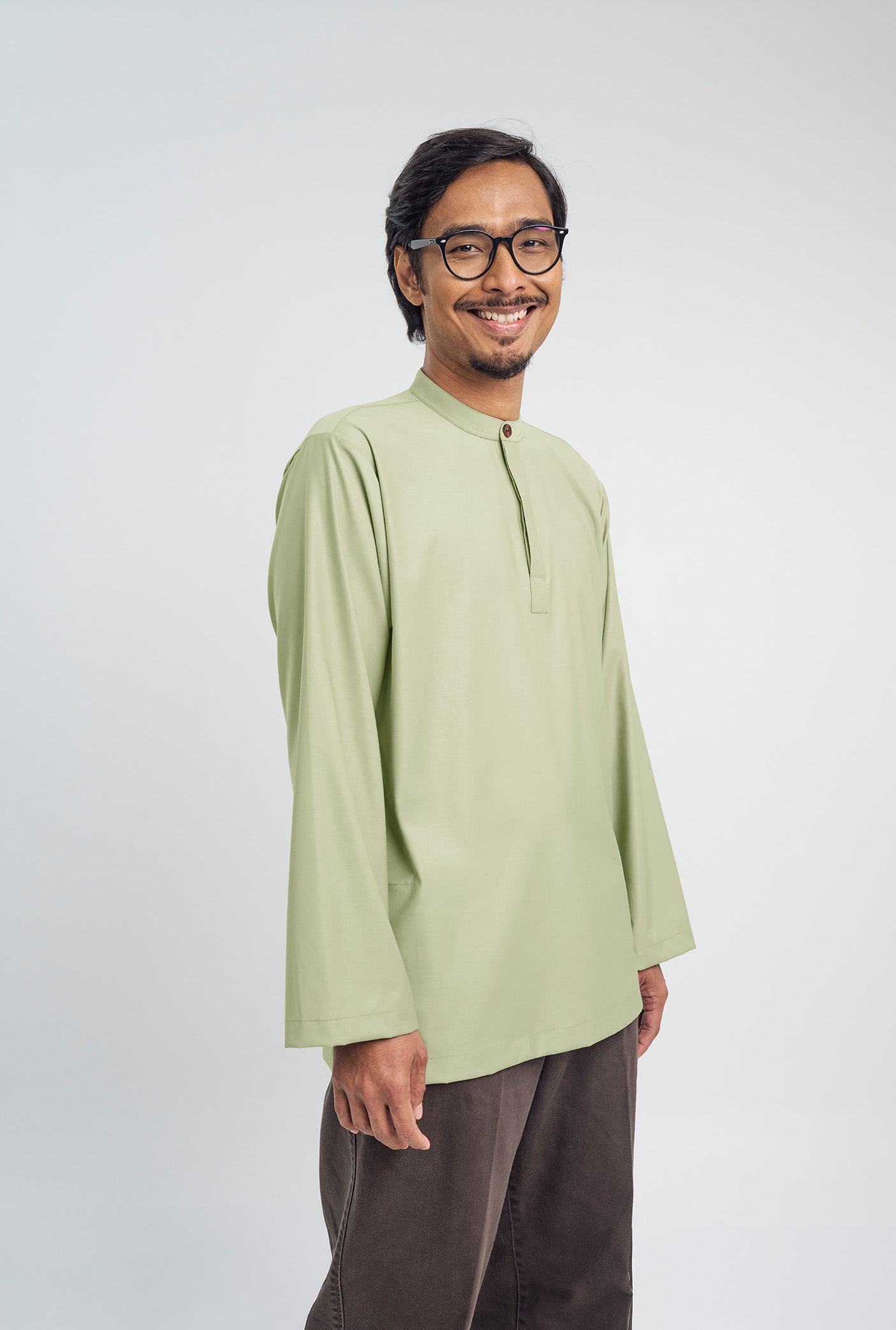 Patawali Collared Top - Honeydew