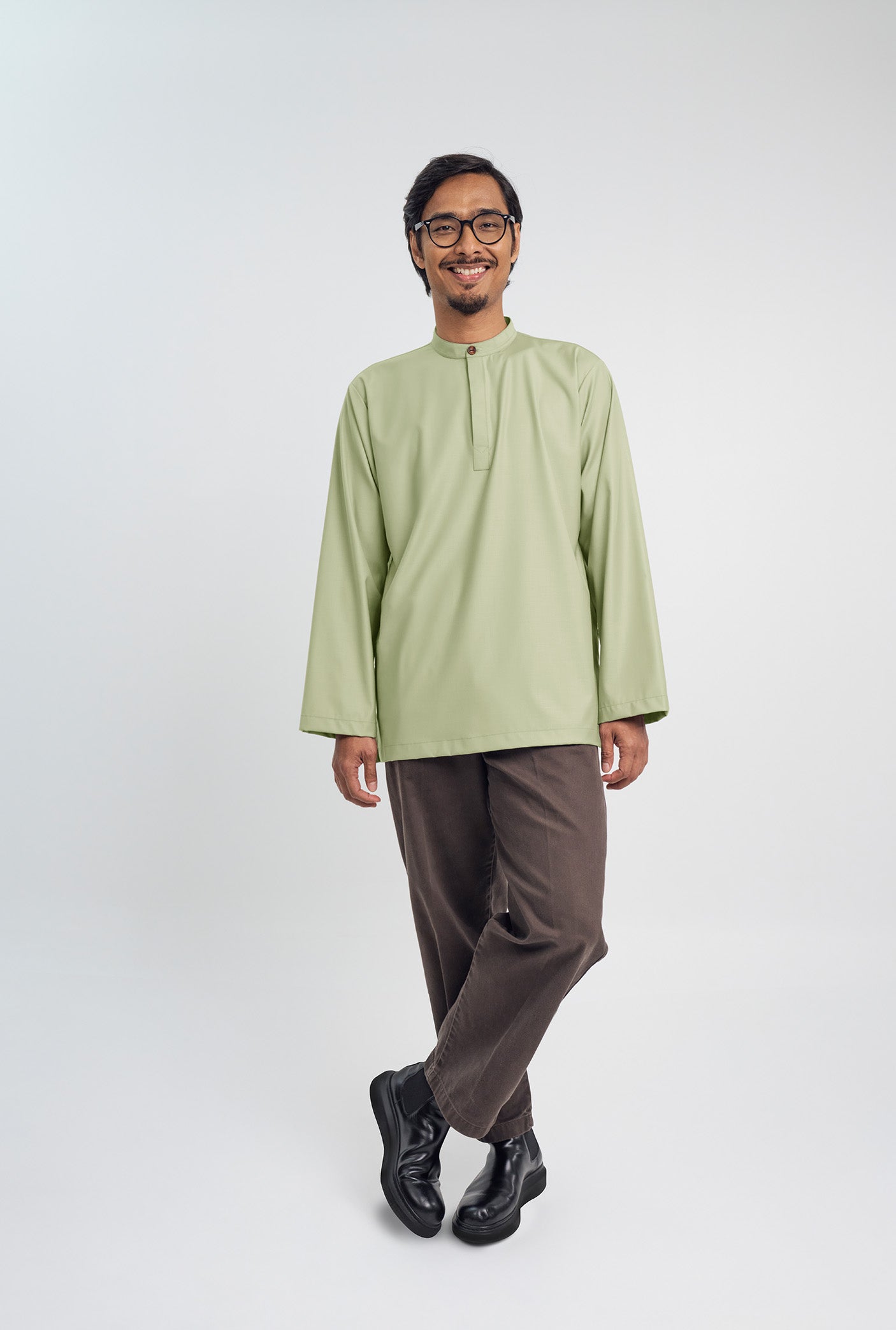 Patawali Collared Top - Honeydew