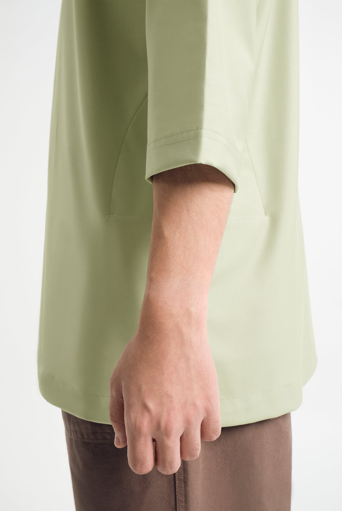 Patawali Three Quarter Sleeve Top - Honeydew