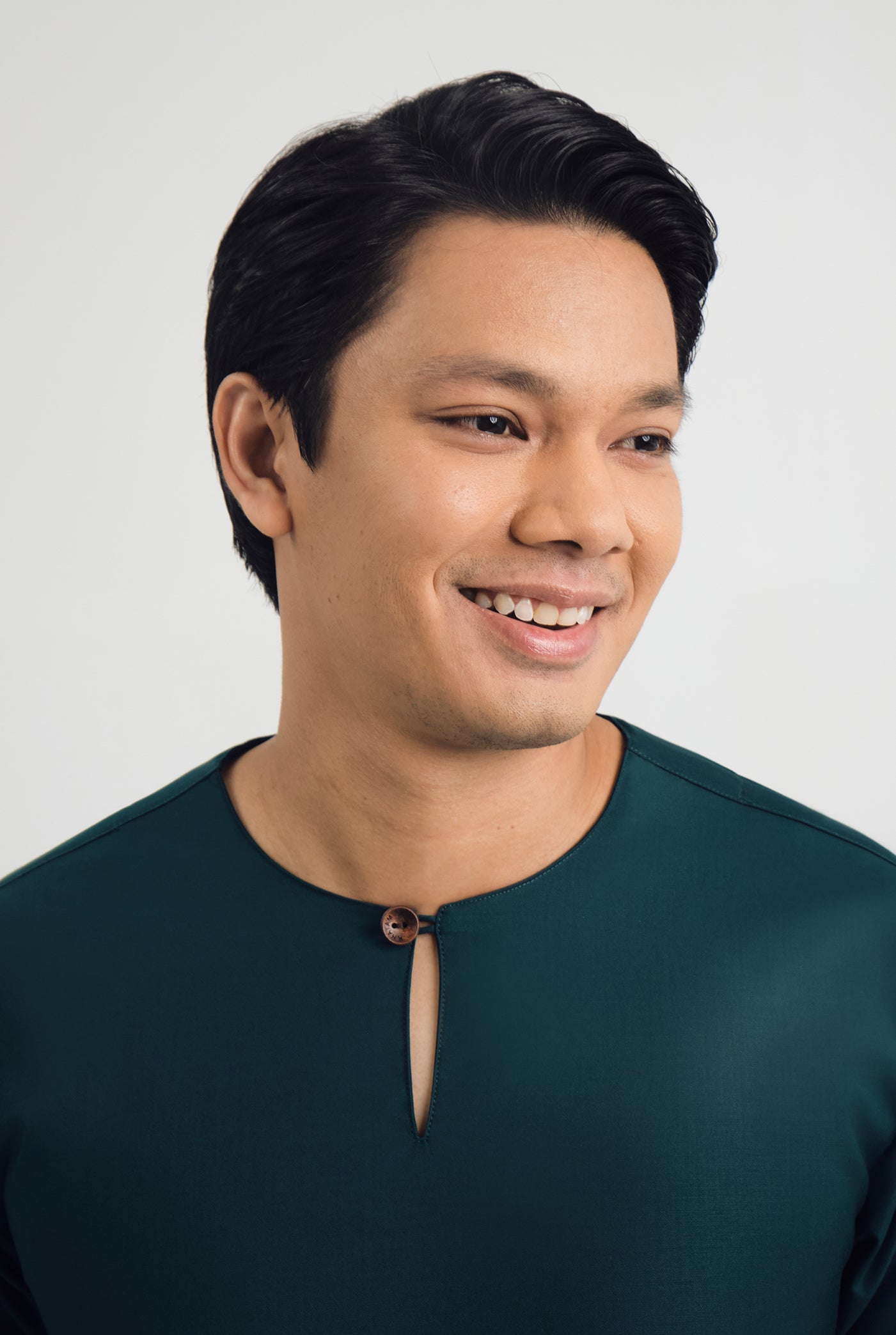 Patawali Three Quarter Sleeve Top - Deep Teal