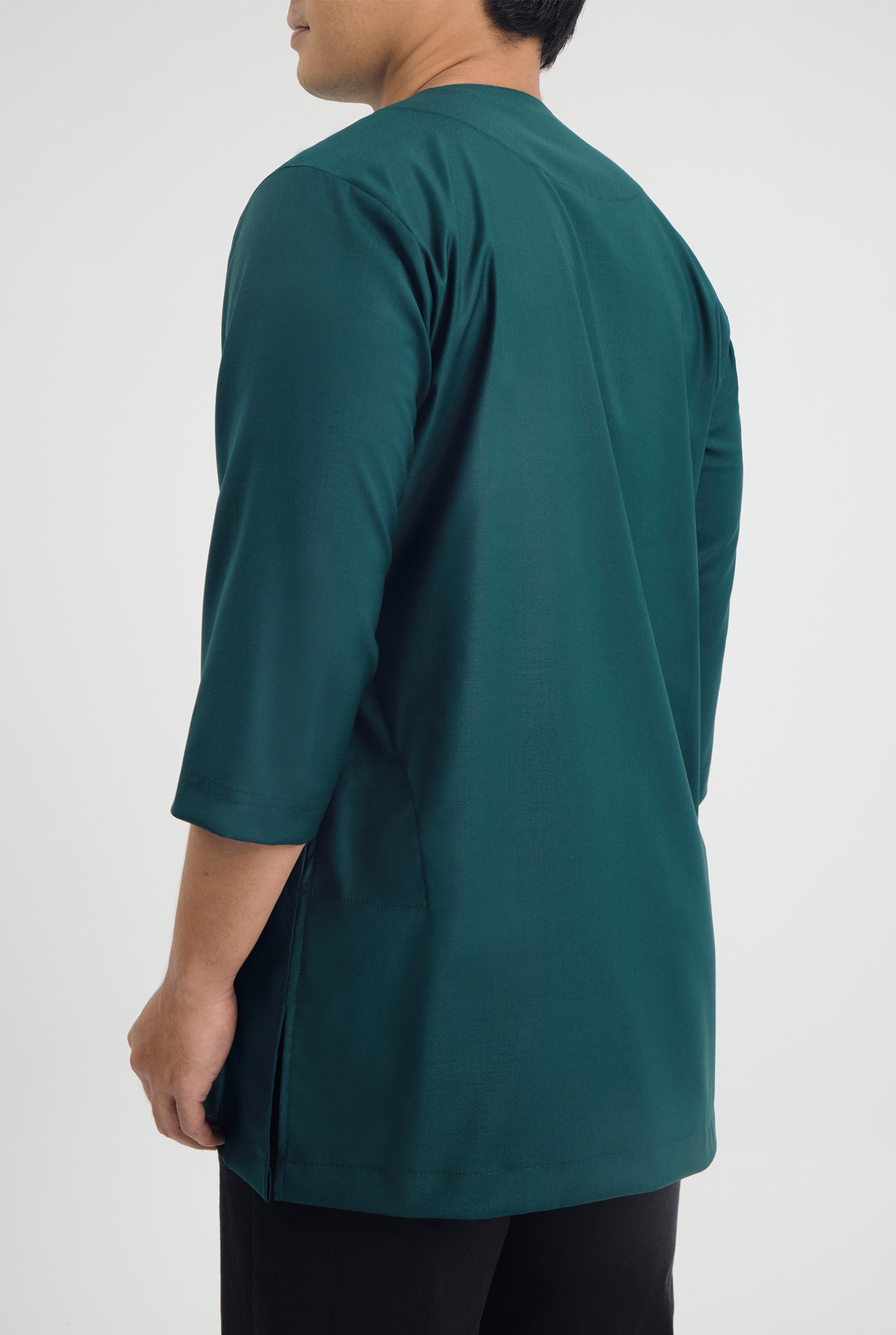 Patawali Three Quarter Sleeve Top - Deep Teal