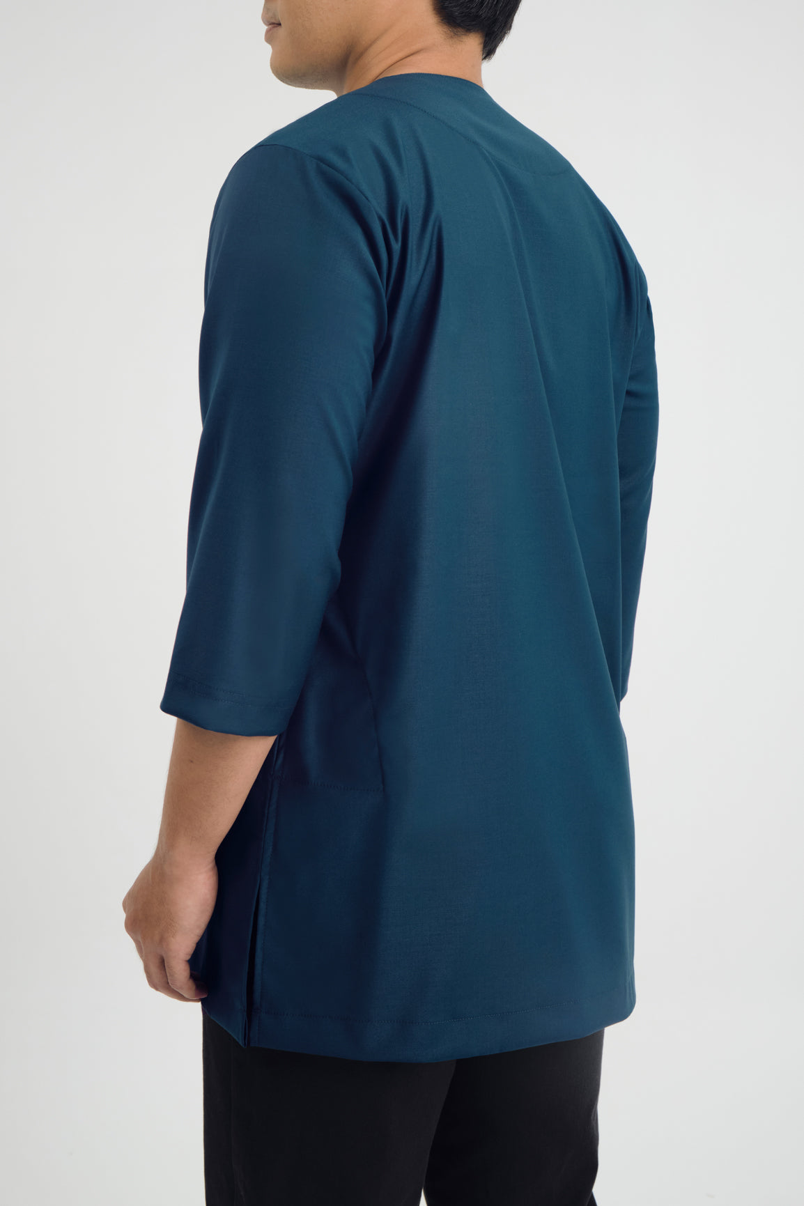 Patawali Three Quarter Sleeve Top - Deep Teal