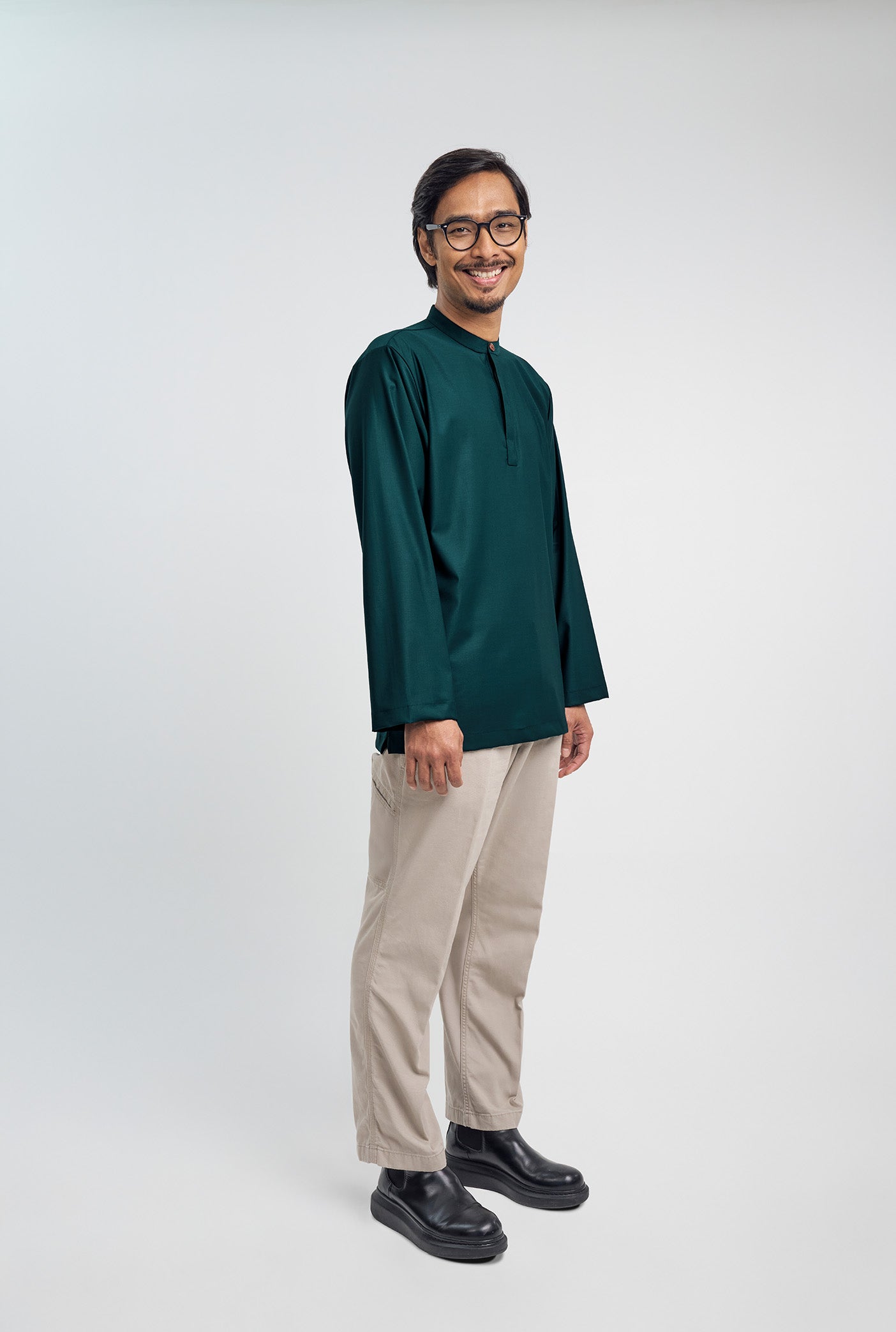Patawali Collared Top - Deep Teal