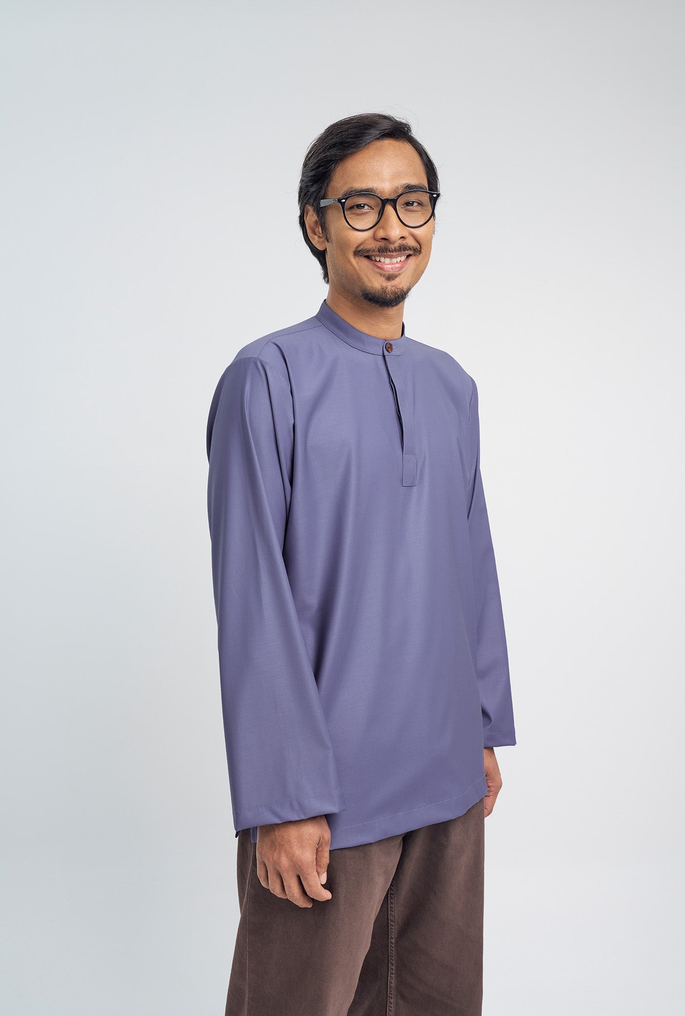Patawali Collared Top - Purple Yam