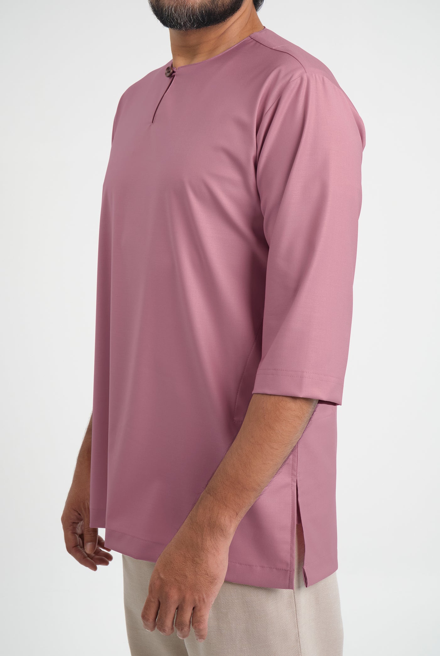 Patawali Three Quarter Sleeve Top - Pink Belacan