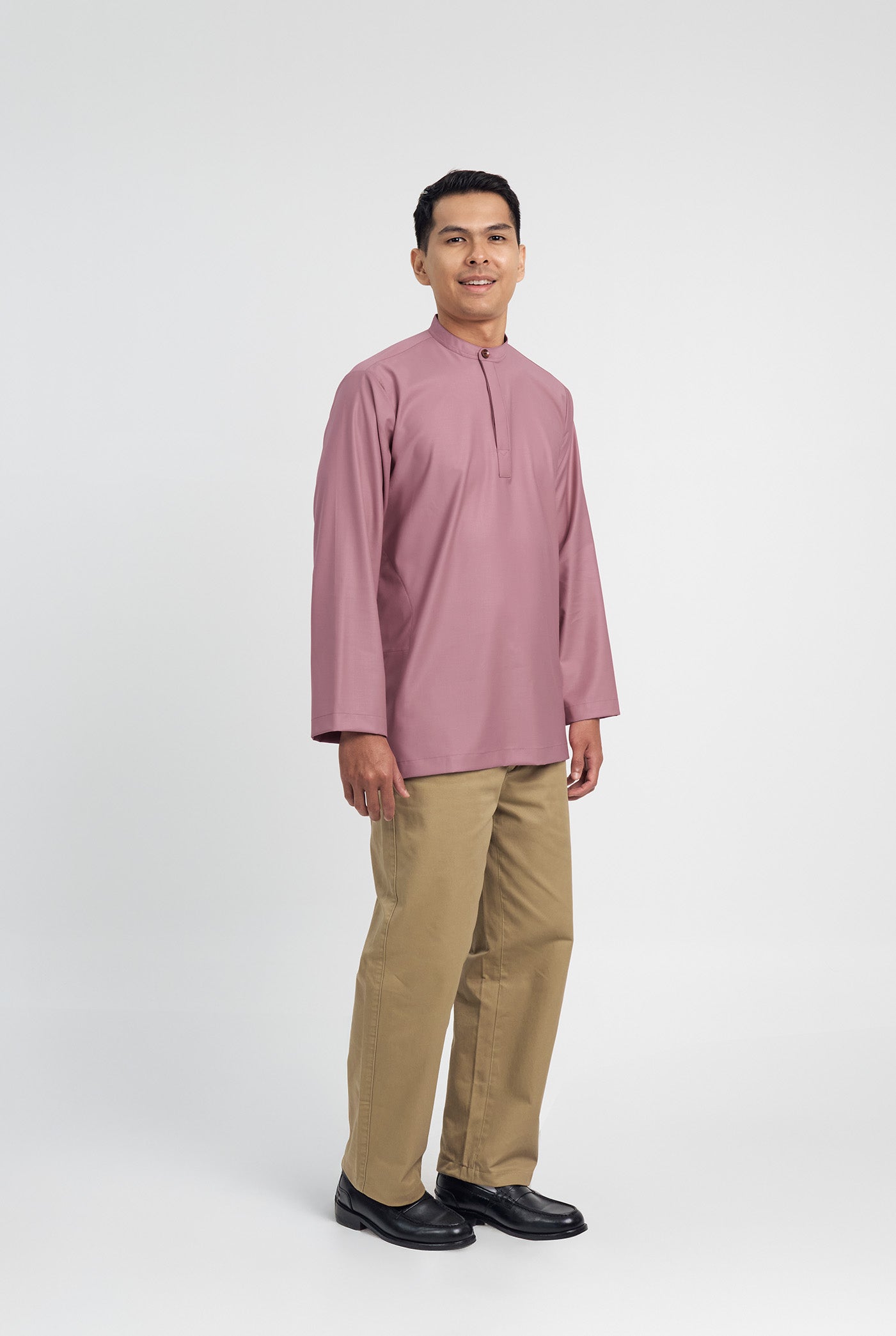 Patawali Collared Top - Pink Belacan