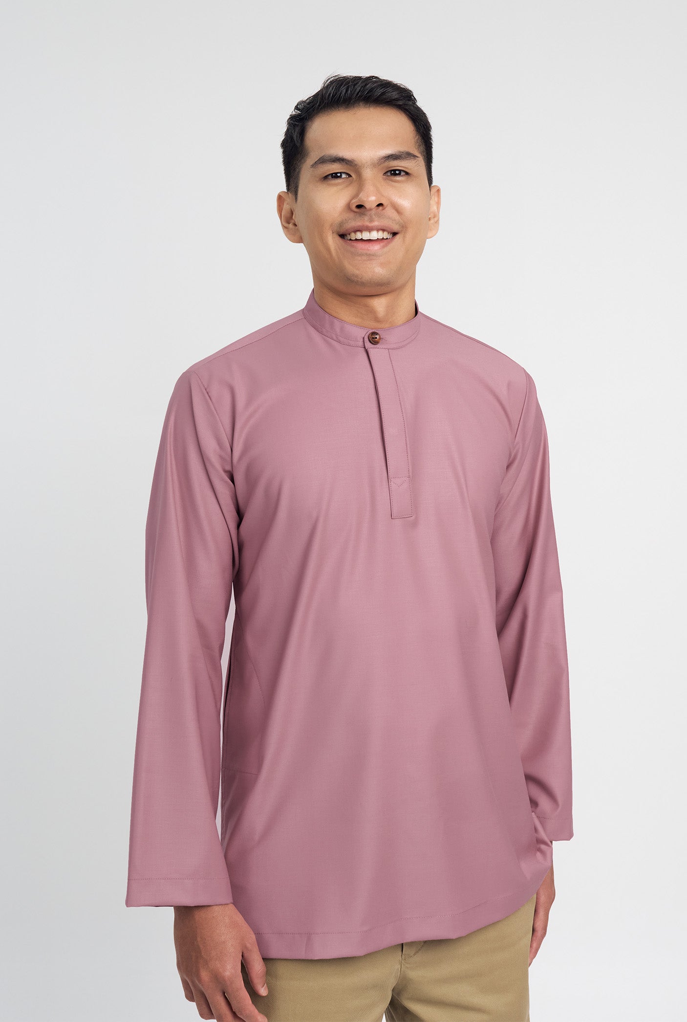 Patawali Collared Top - Pink Belacan
