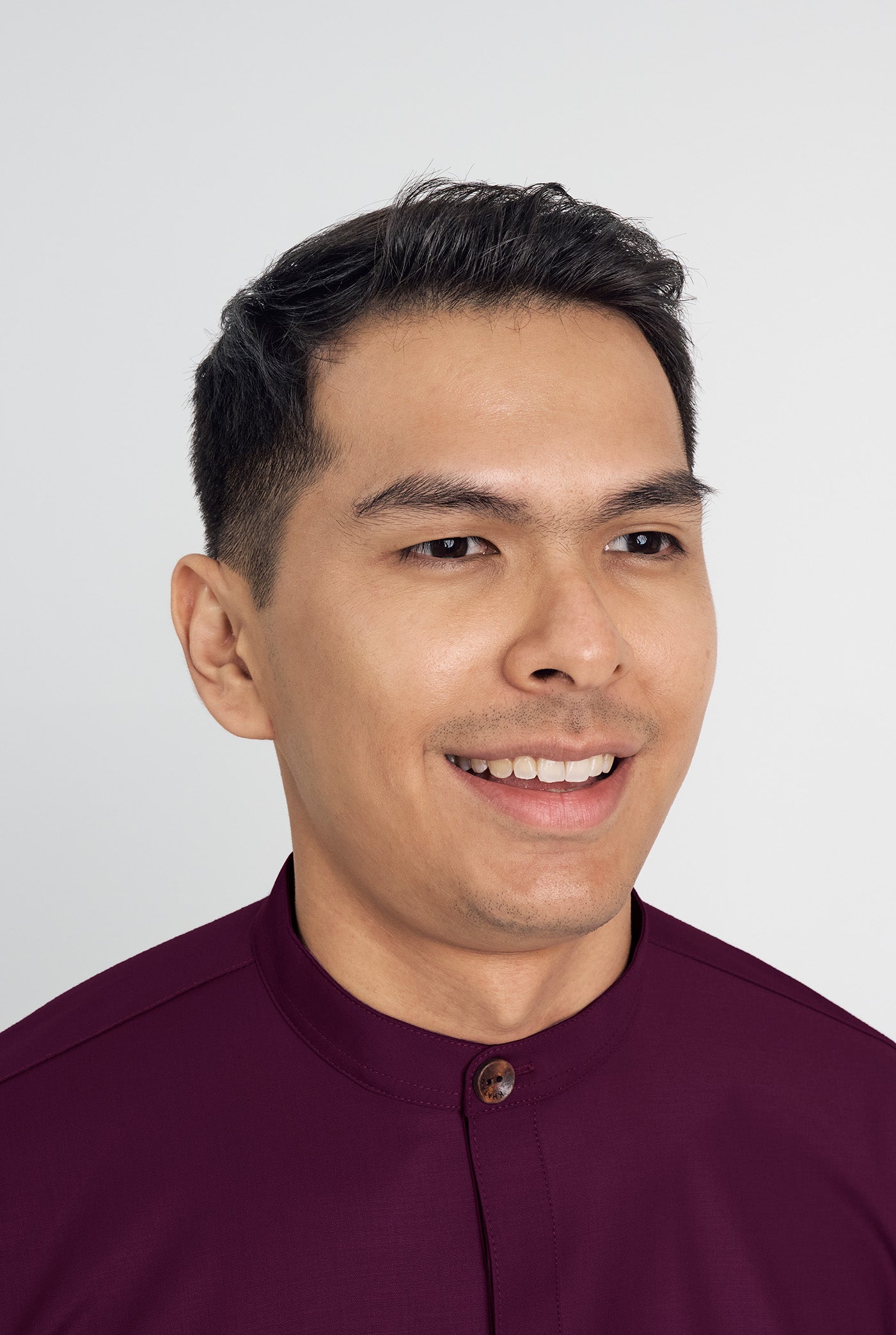 Patawali Collared Top - Purple Manggis