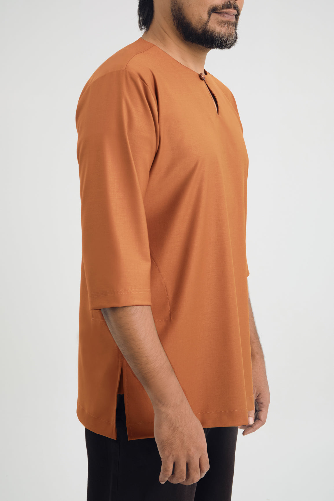 Patawali Three Quarter Sleeve Top - Apricot