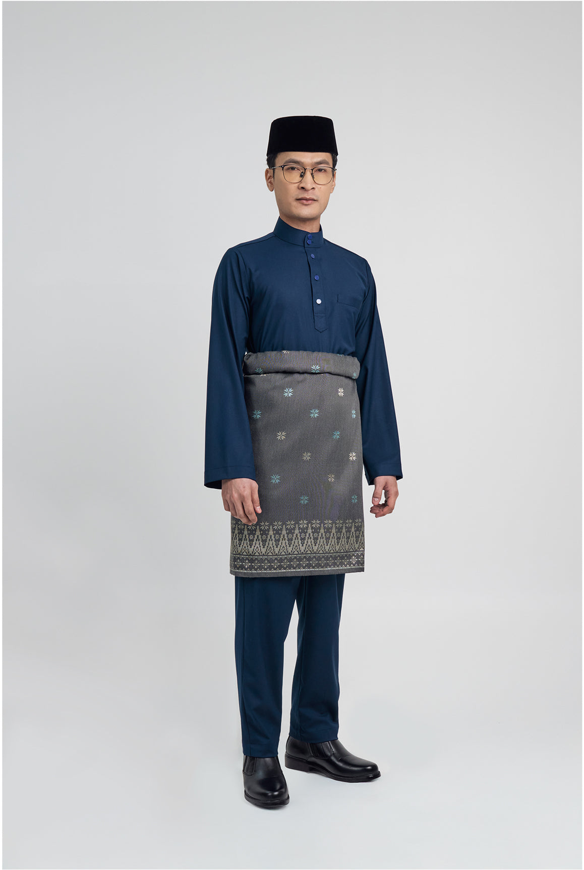 Patawali Modern Fit Baju Melayu Cekak Musang - Royal Blue