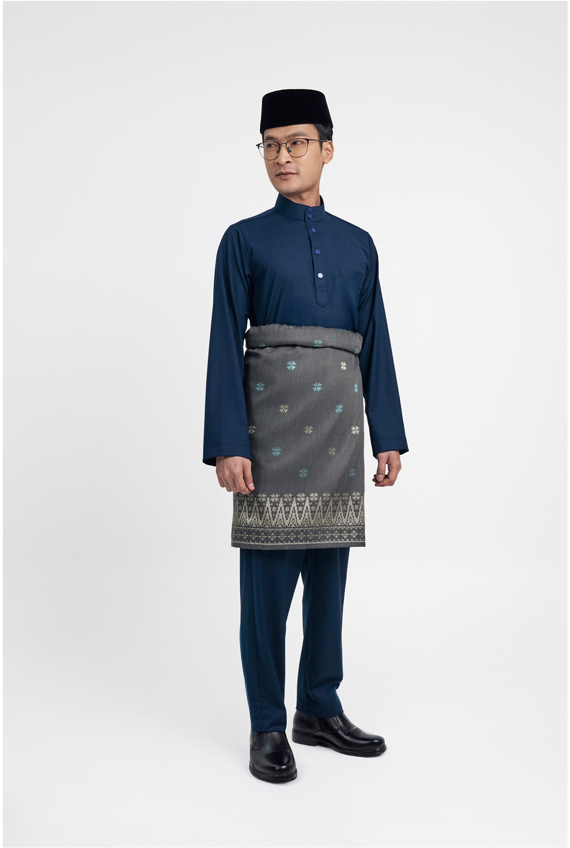 Patawali Modern Fit Baju Melayu Cekak Musang - Royal Blue