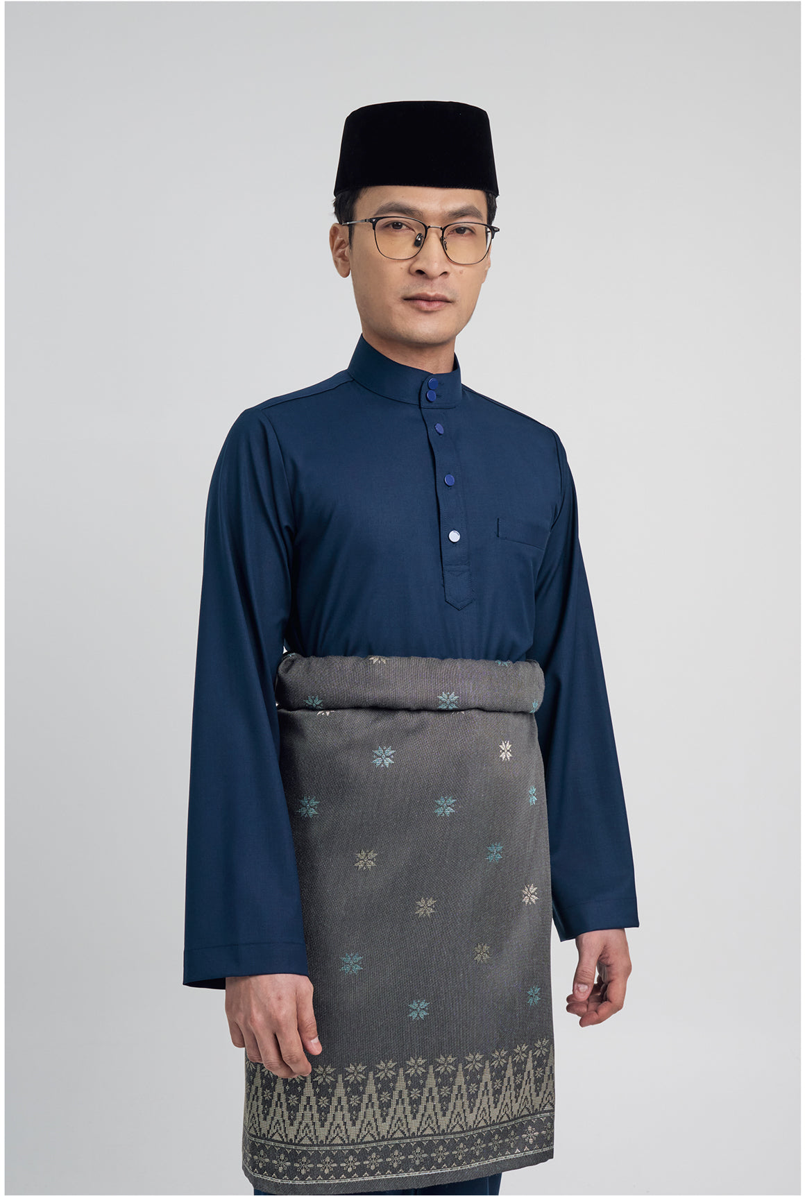 Patawali Modern Fit Baju Melayu Cekak Musang - Royal Blue