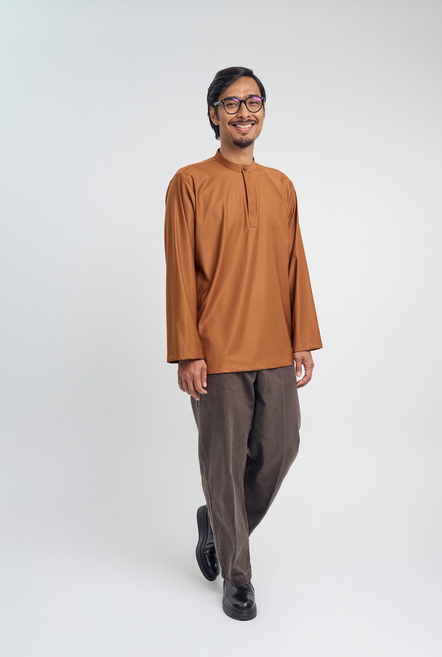 Patawali Collared Top - Apricot