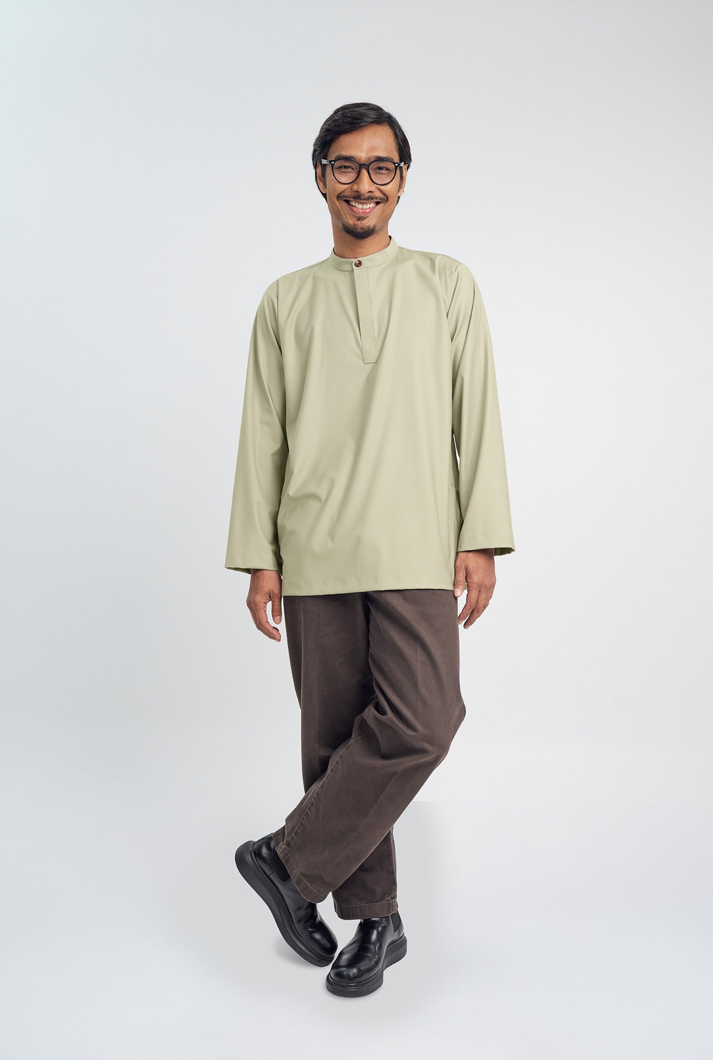 Patawali Collared Top - Light Khaki