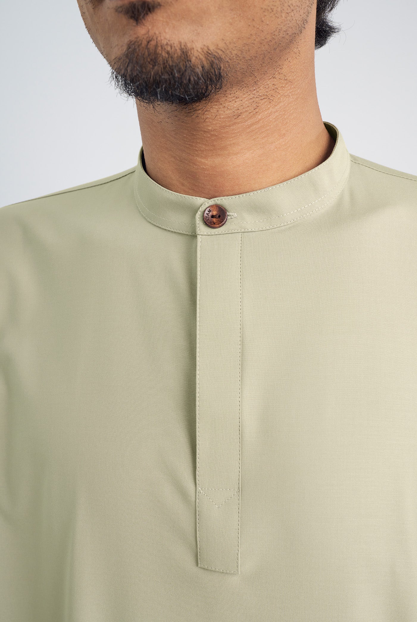Patawali Collared Top - Light Khaki