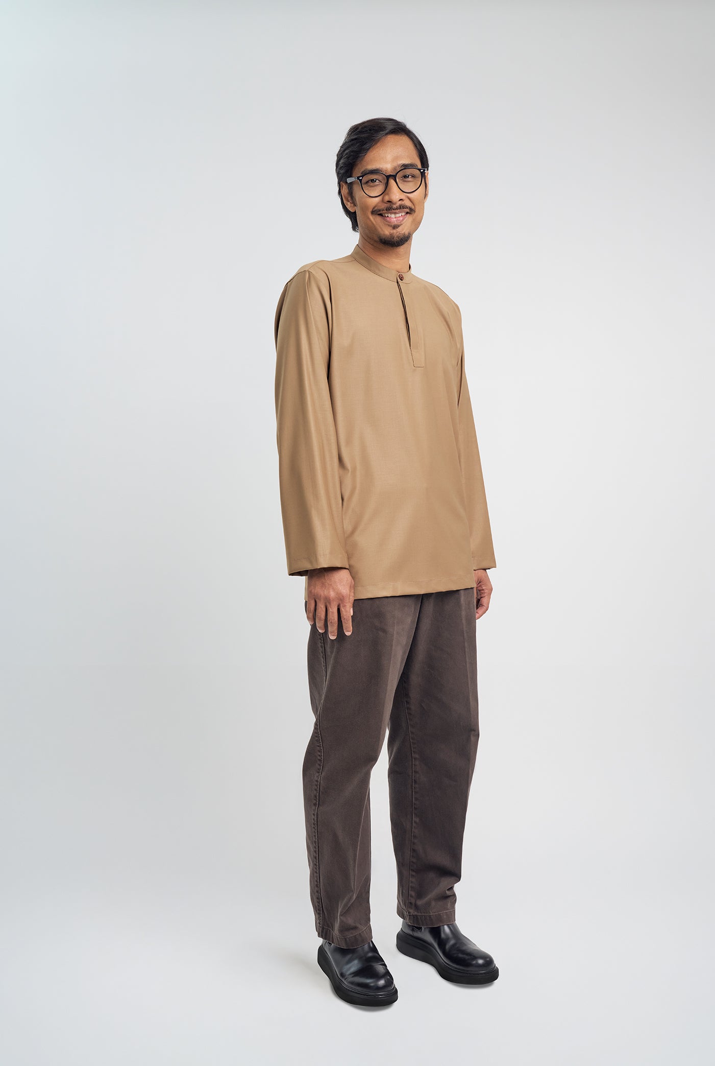 Patawali Collared Top - Hazel Brown