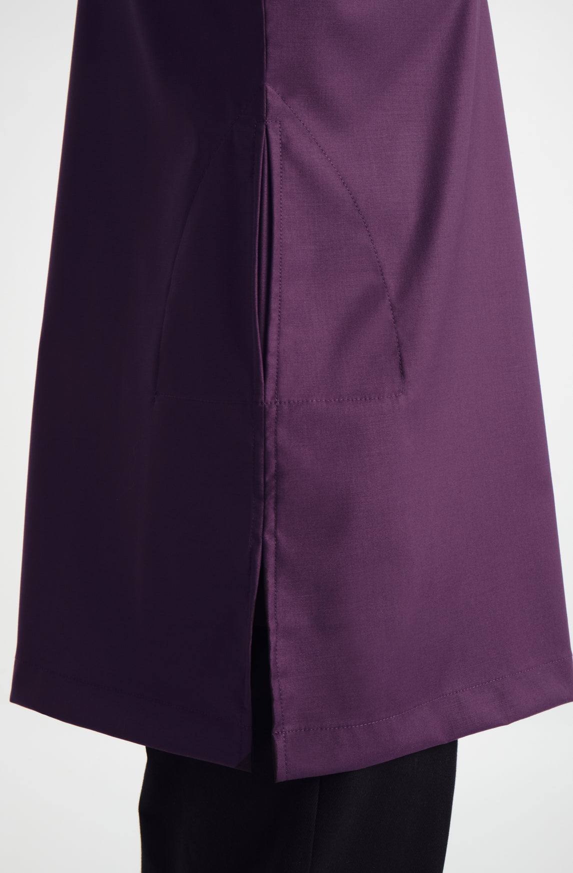 Patawali Three Quarter Sleeve Top - Dark Purple