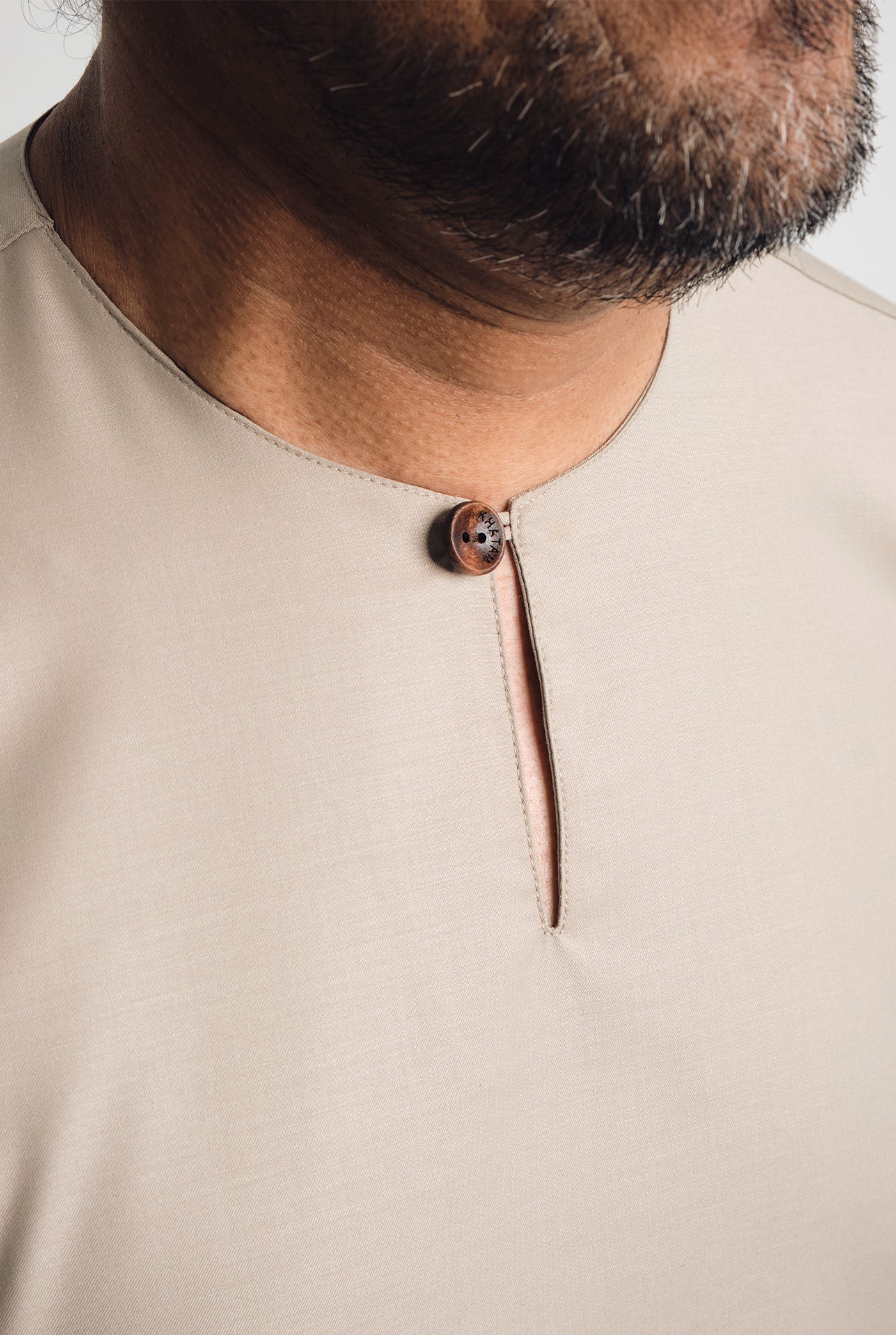 Patawali Three Quarter Sleeve Top - Light Olive