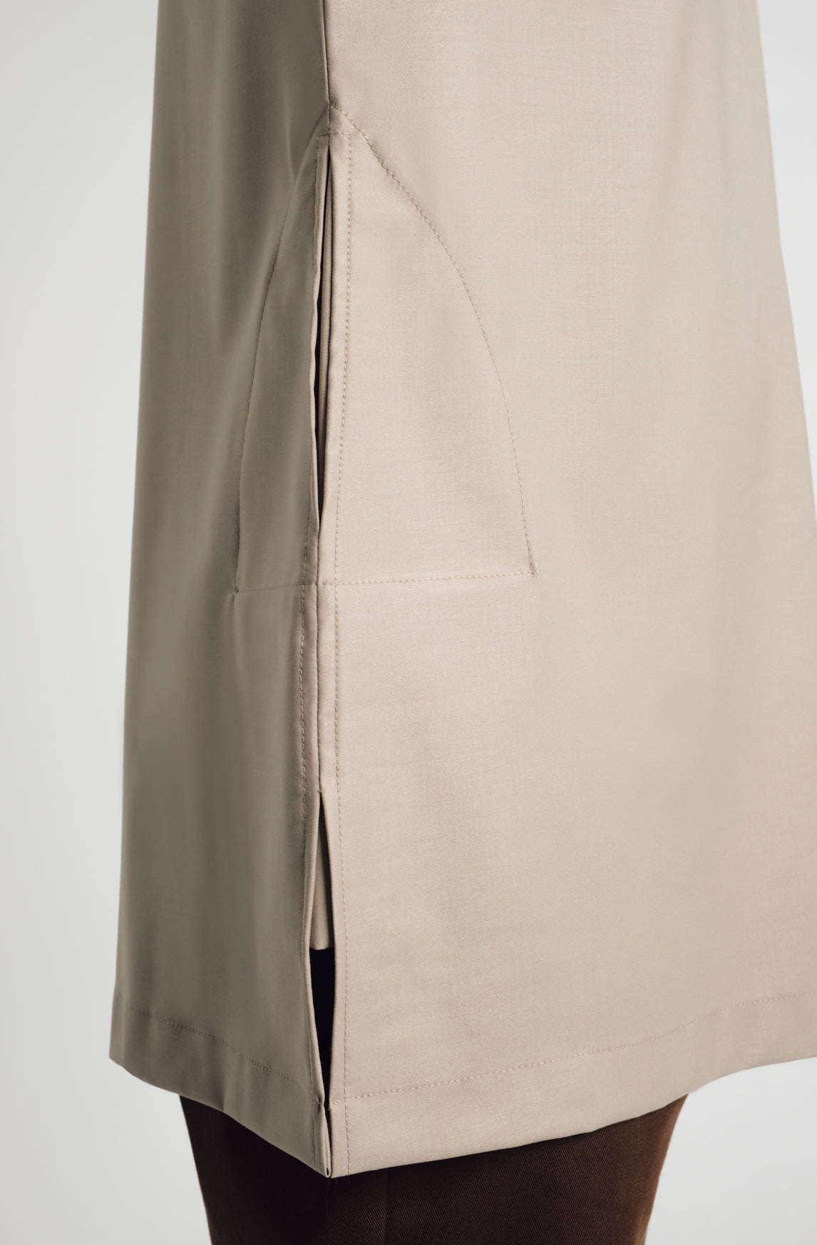 Patawali Three Quarter Sleeve Top - Light Olive