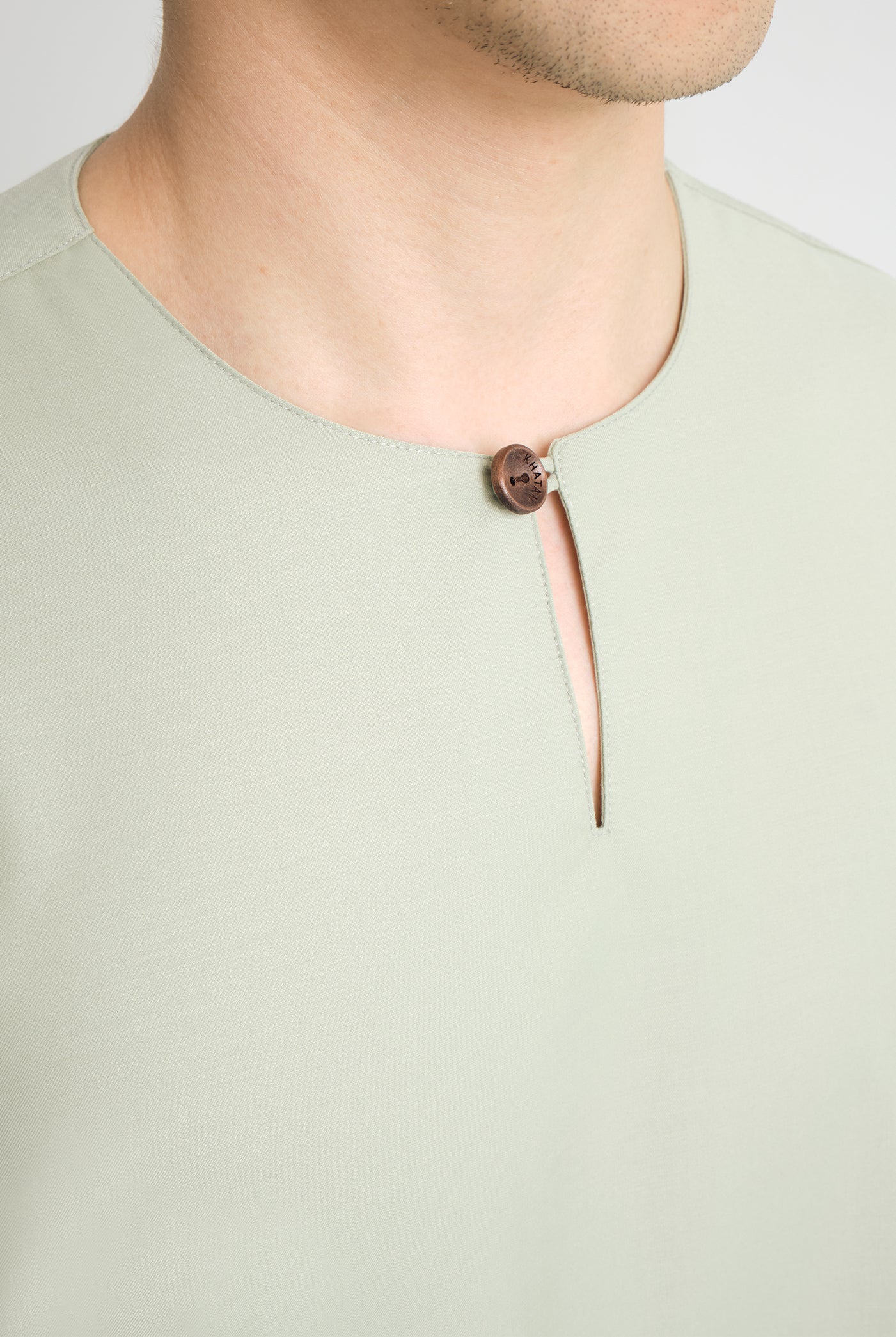 Patawali Three Quarter Sleeve Top - Mint Green