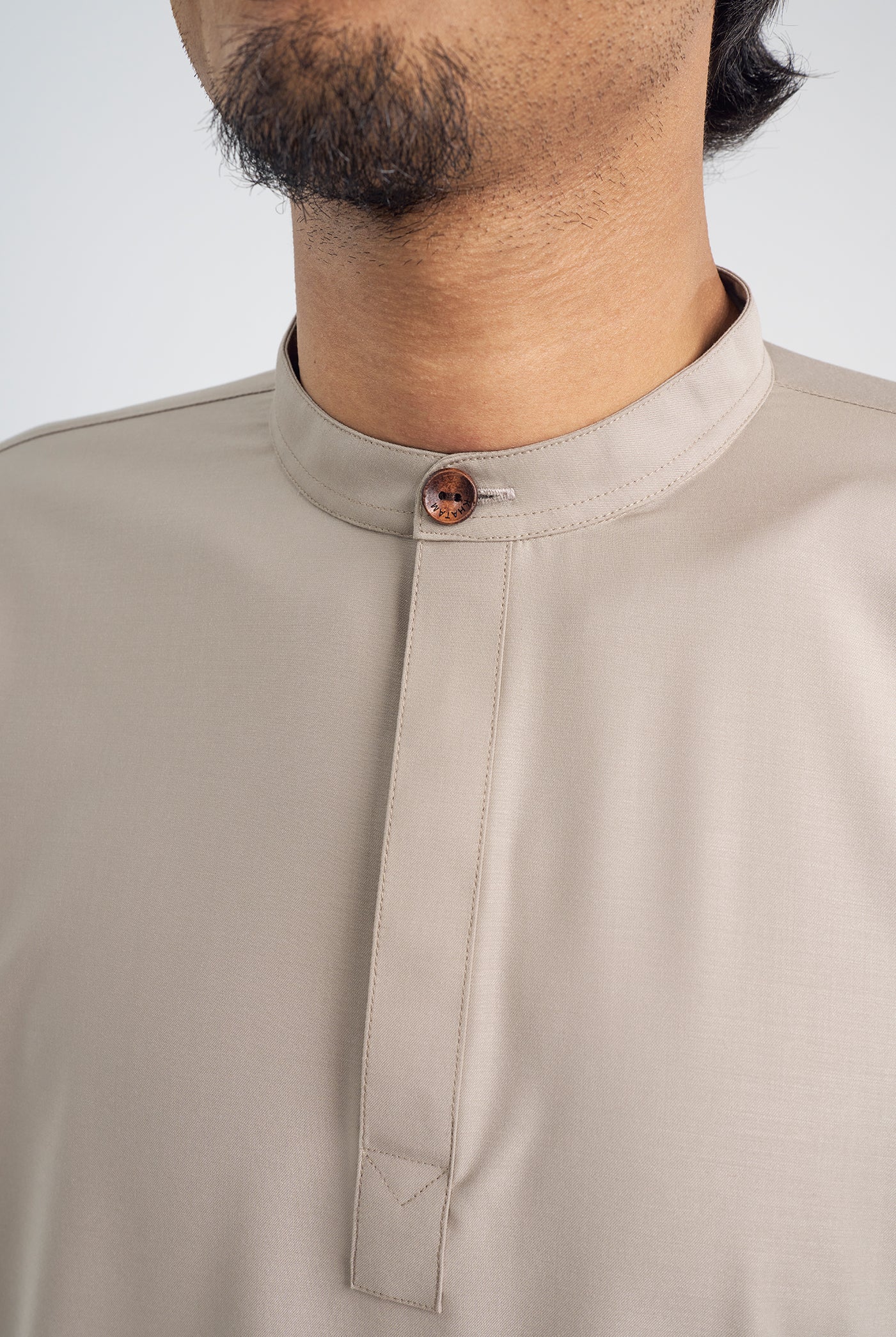 Patawali Collared Top - Light Olive