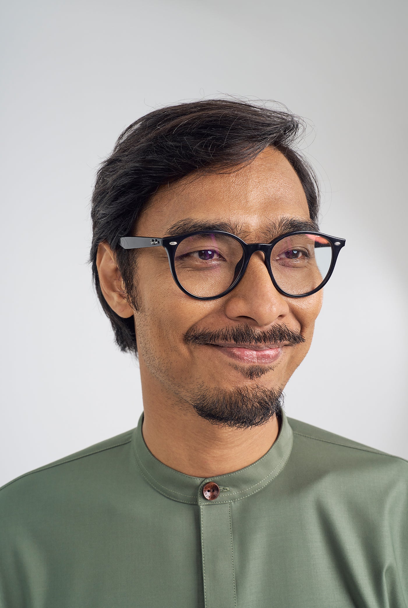 Patawali Collared Top - Pickle Green