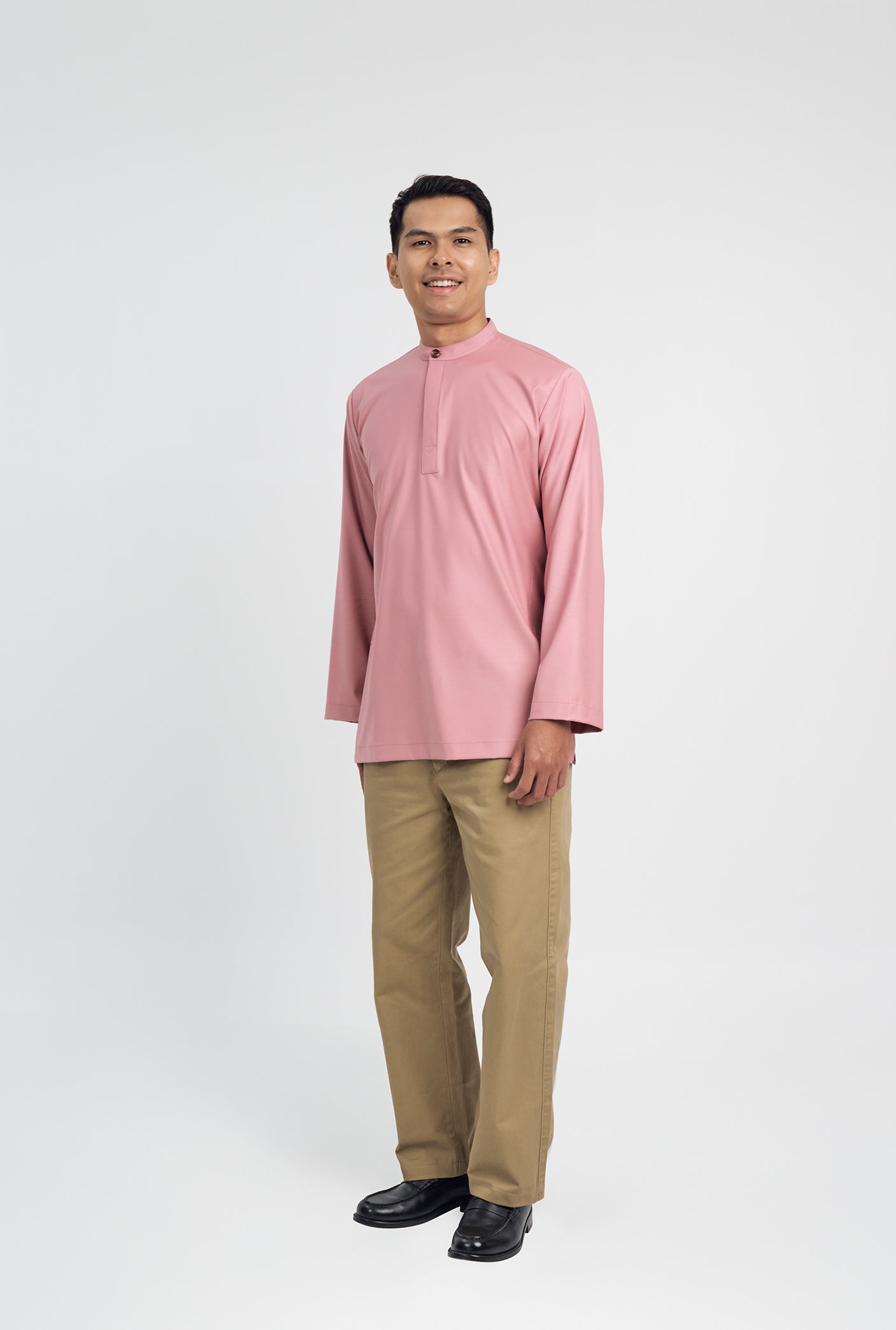 Patawali Collared Top - Dusty Pink