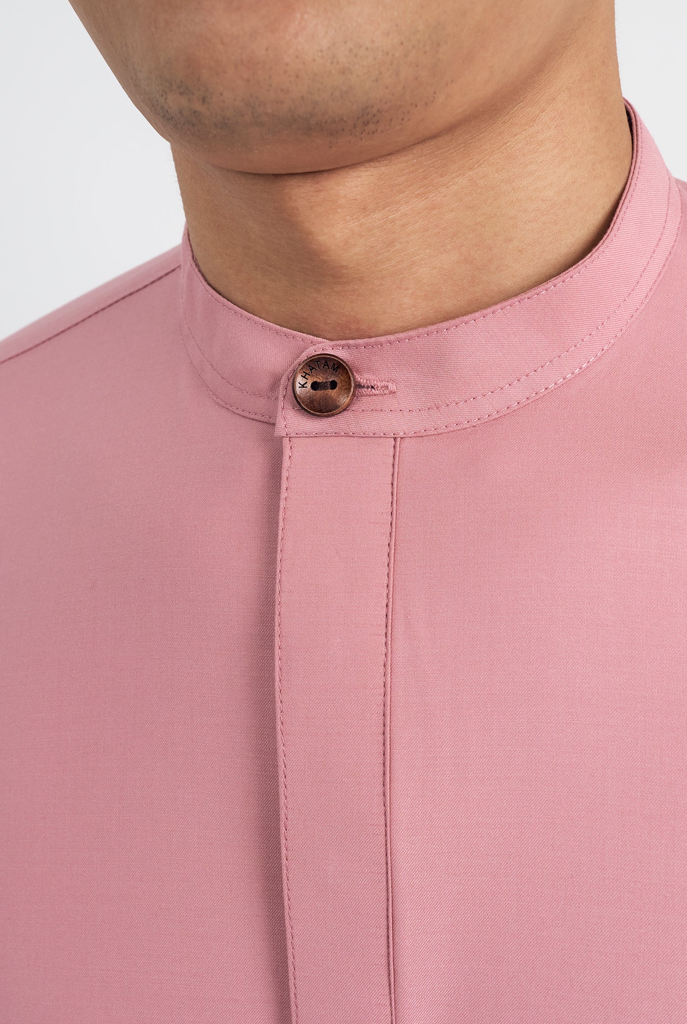 Patawali Collared Top - Dusty Pink