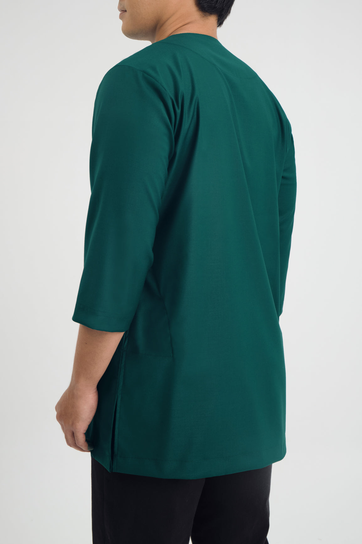 Patawali Three Quarter Sleeve Top - Emerald Green