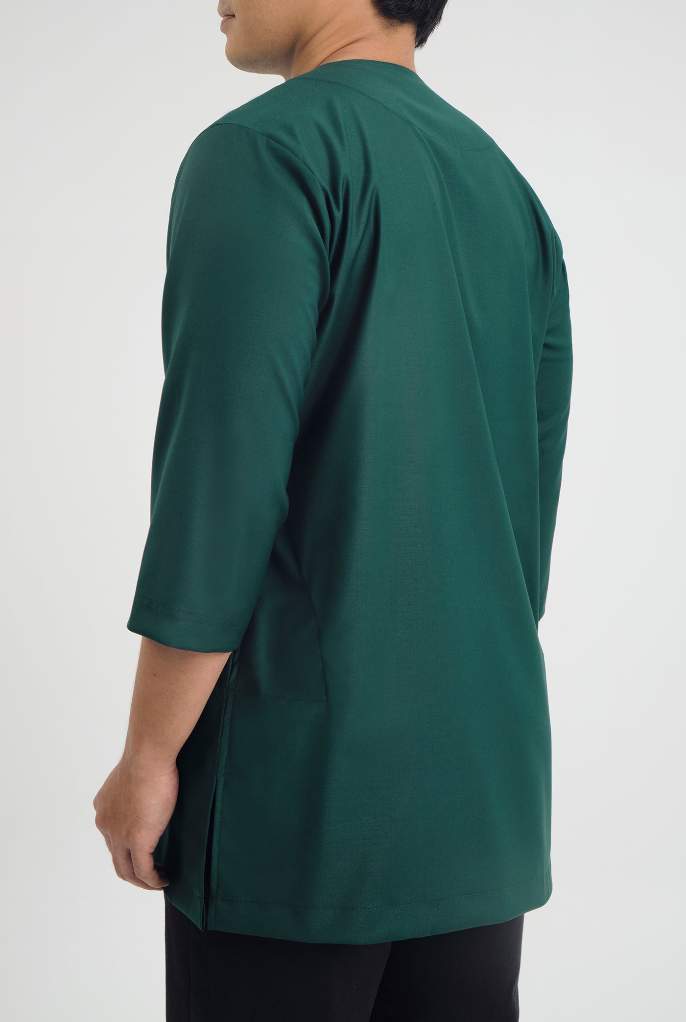 Patawali Three Quarter Sleeve Top - Emerald Green