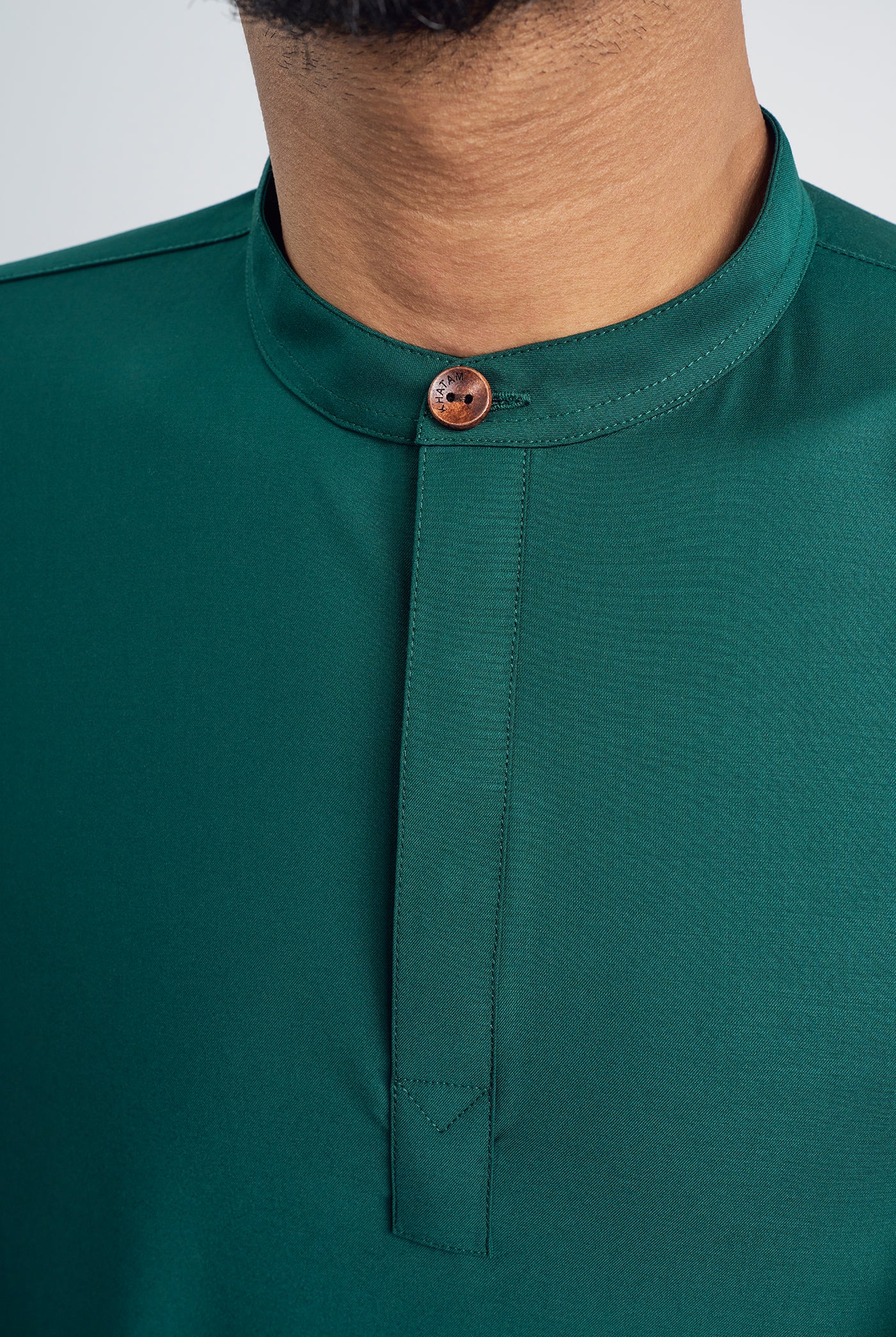 Patawali Collared Top - Emerald Green