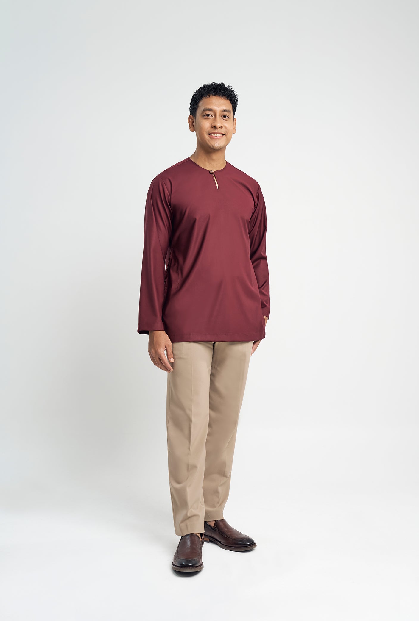 Patawali Top - Burgundy Red