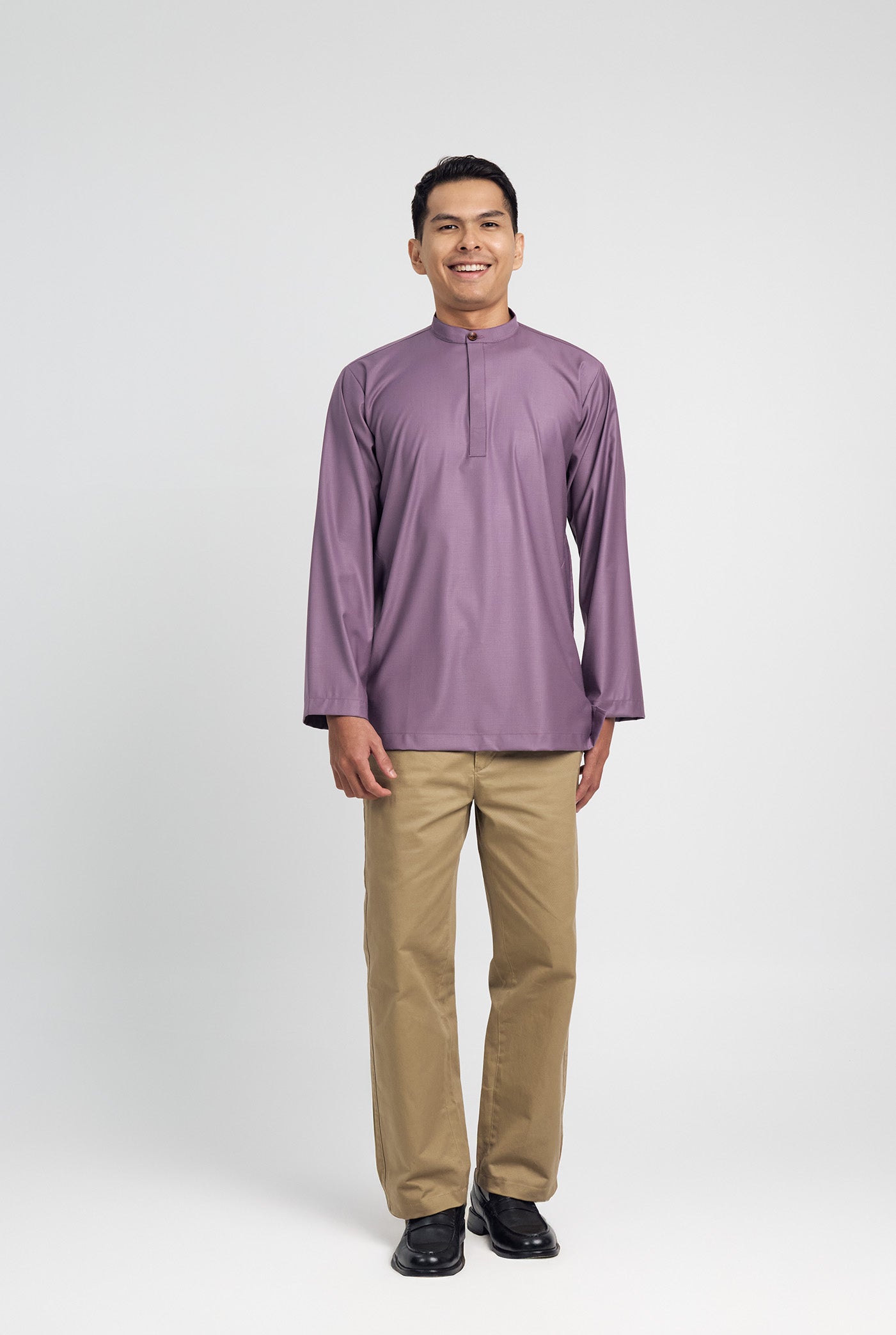 Patawali Collared Top - Dusty Lilac