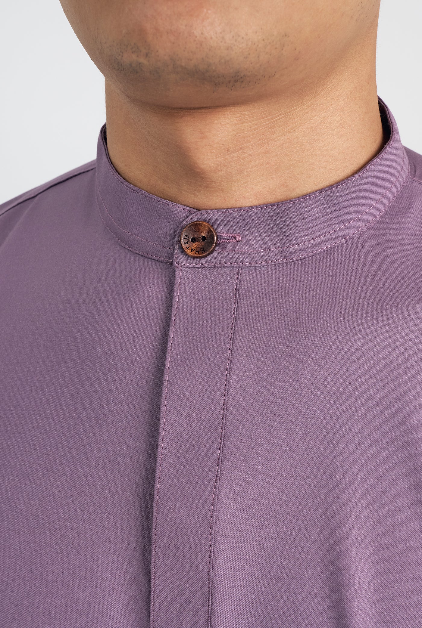 Patawali Collared Top - Dusty Lilac